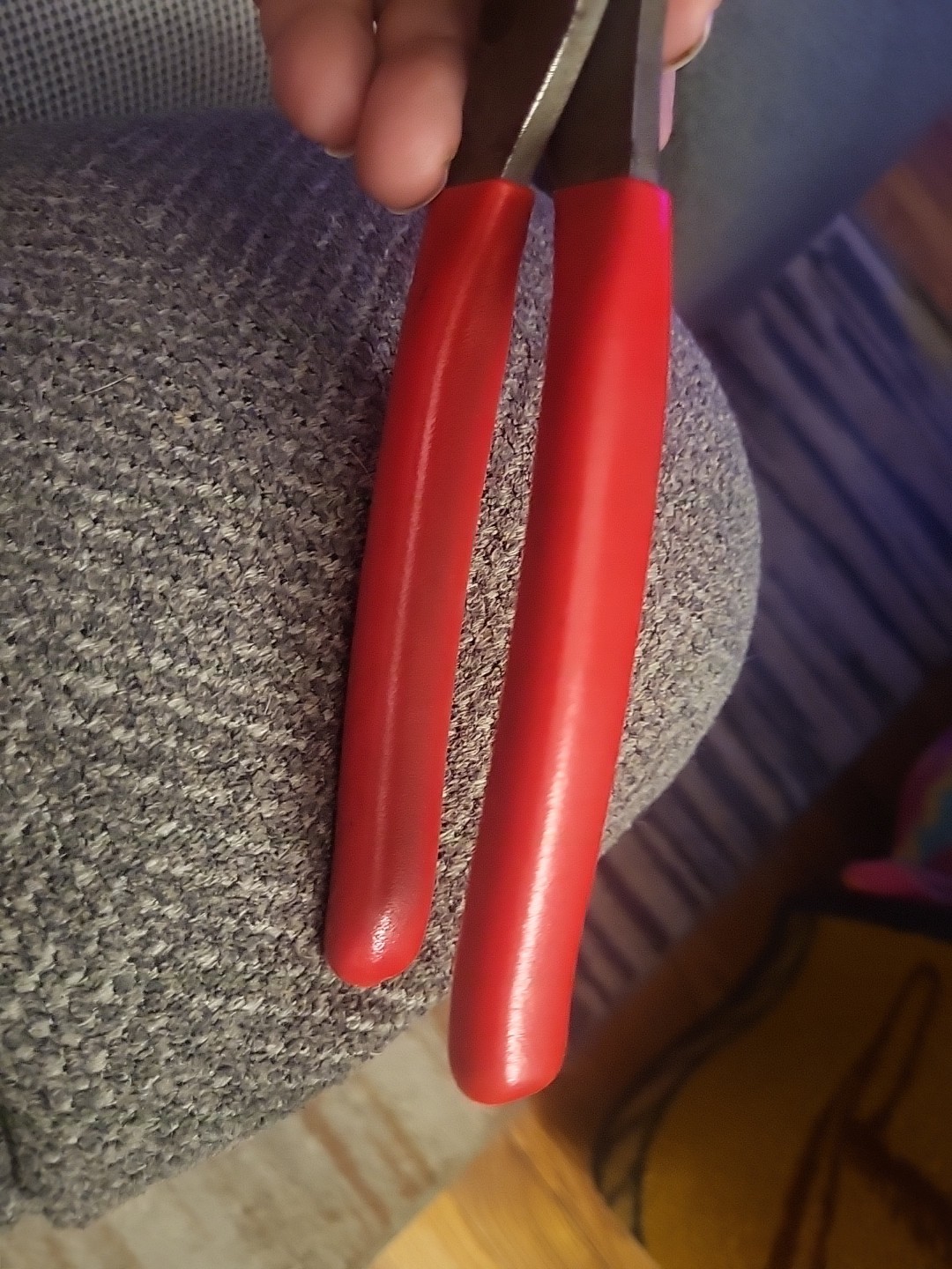 Snap-On 388CF 8″ High-Leverage Diagonal Cutter Pliers, Red Handles