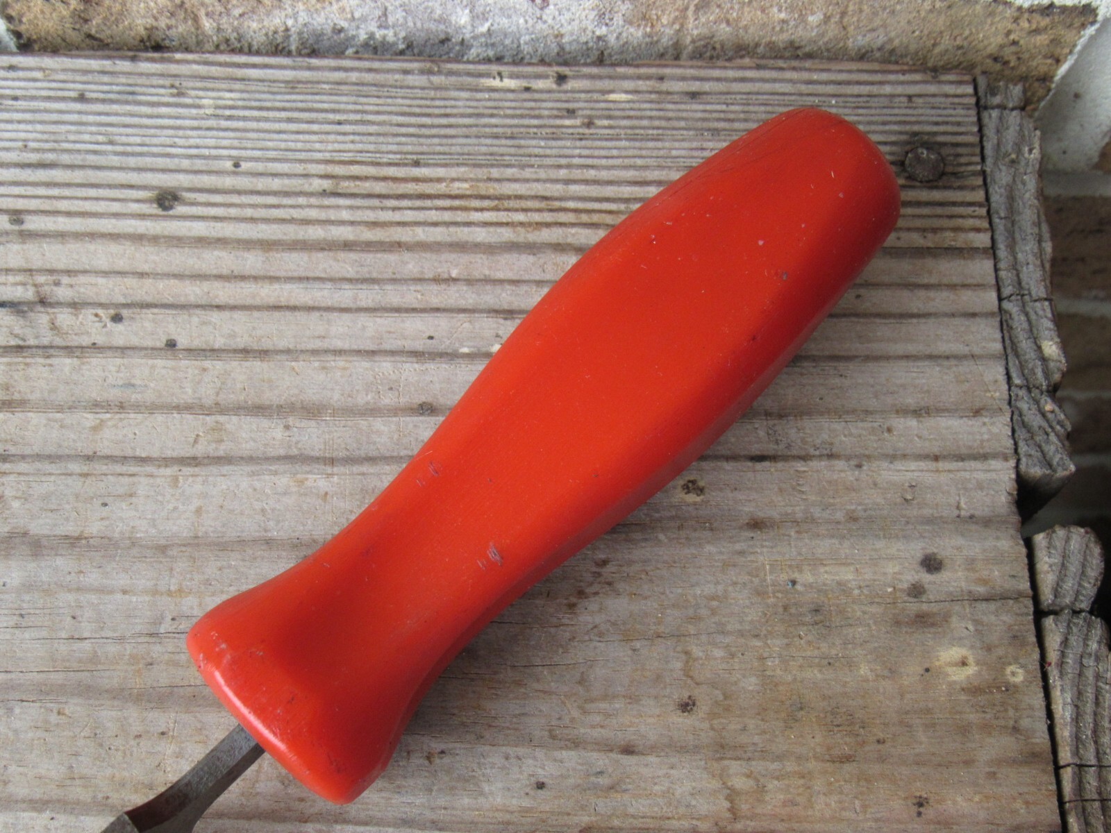 SNAP ON HF616 RED HARD HANDLE LARGE FLAT FILE HF-616 NICE USED CONDITION