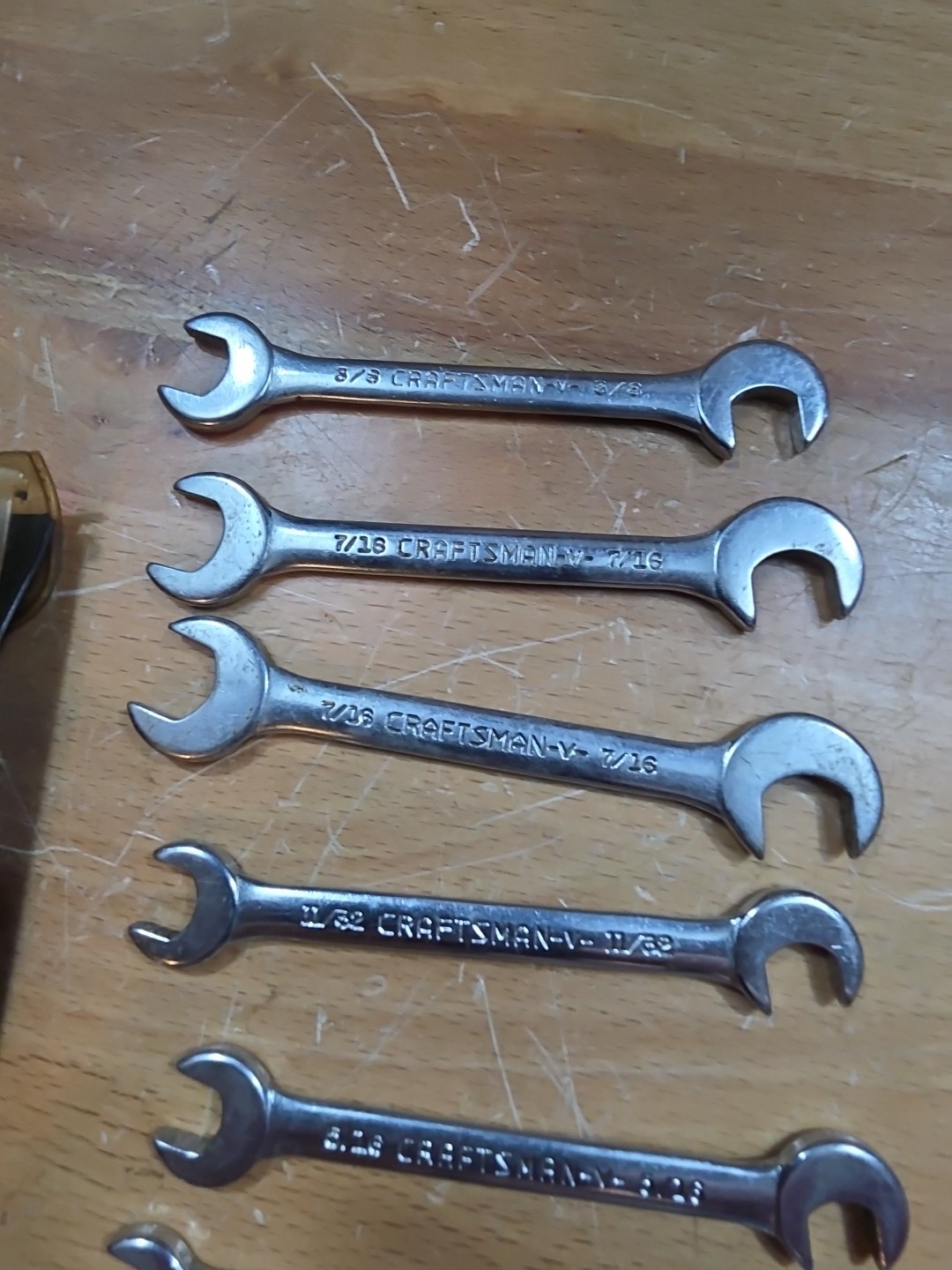 Sears Craftsman Tools USA 8 Piece Open-End 4 Way Offset Ignition Wrench Set 4306