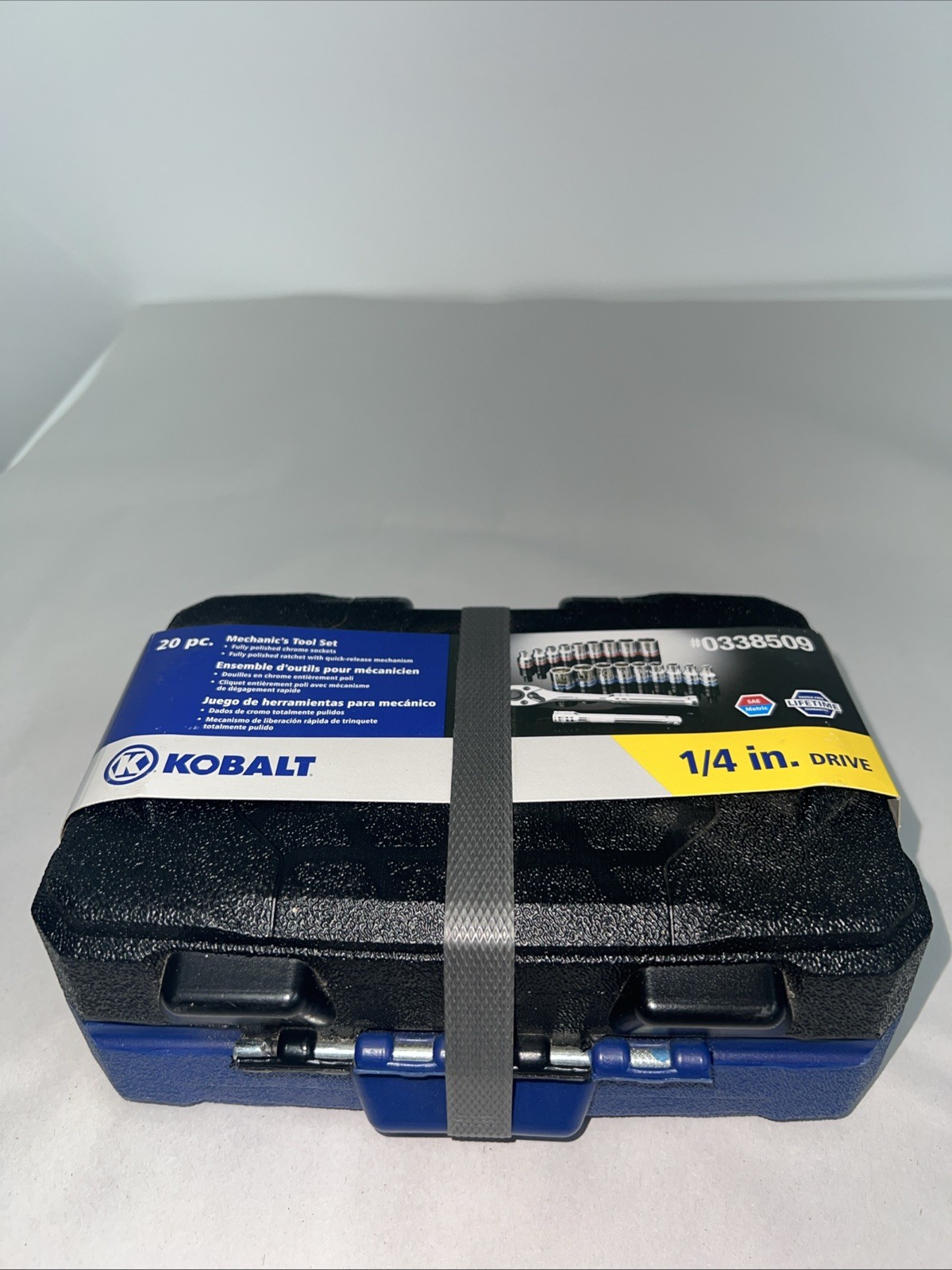 Kobalt 20pc Mechanic’s Tool Set 1/4” Drive Socket Set #0338509 SAE METRIC NEW