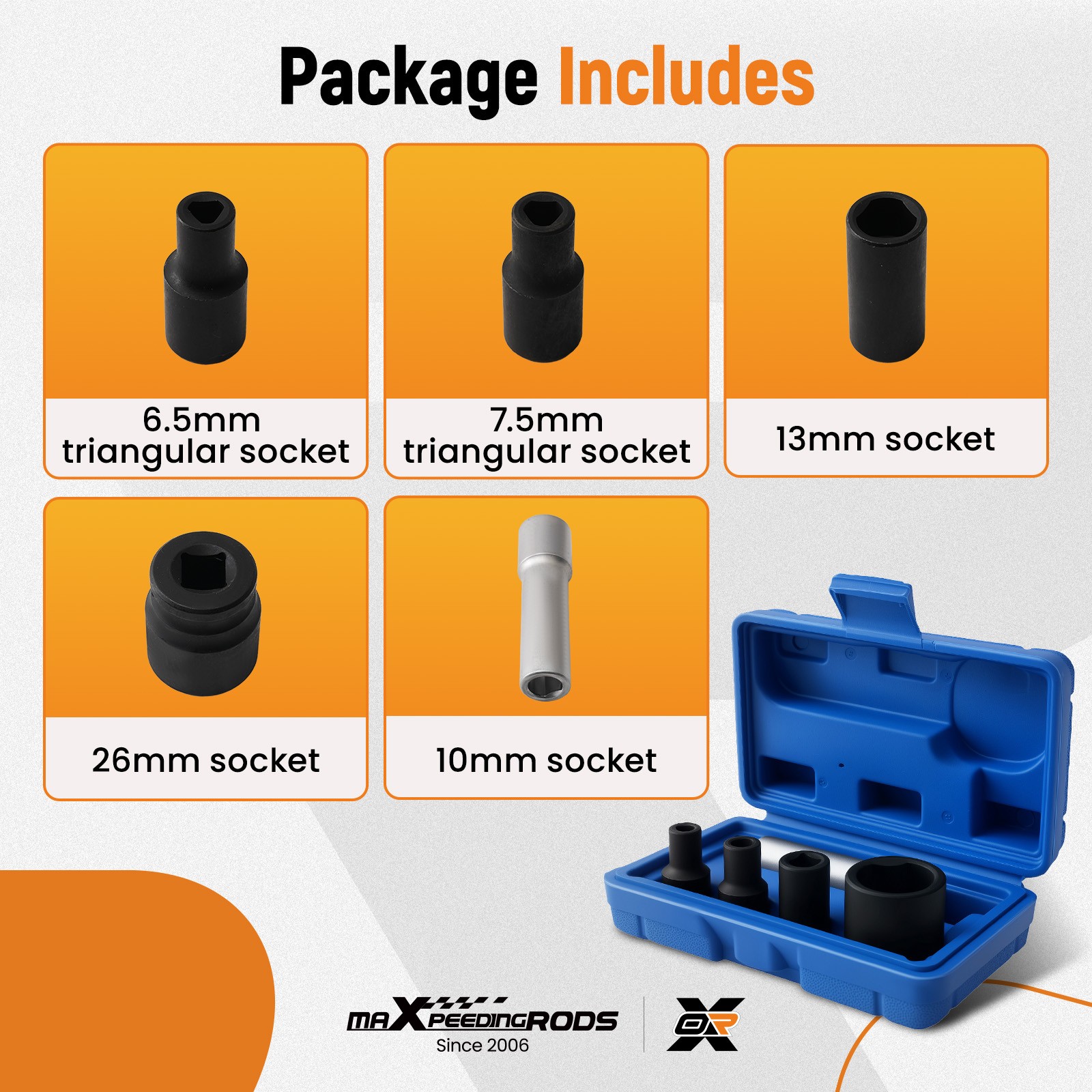 5pc Socket Set for TDI Diesel Fuel Injection Pump VE VP VW Audi