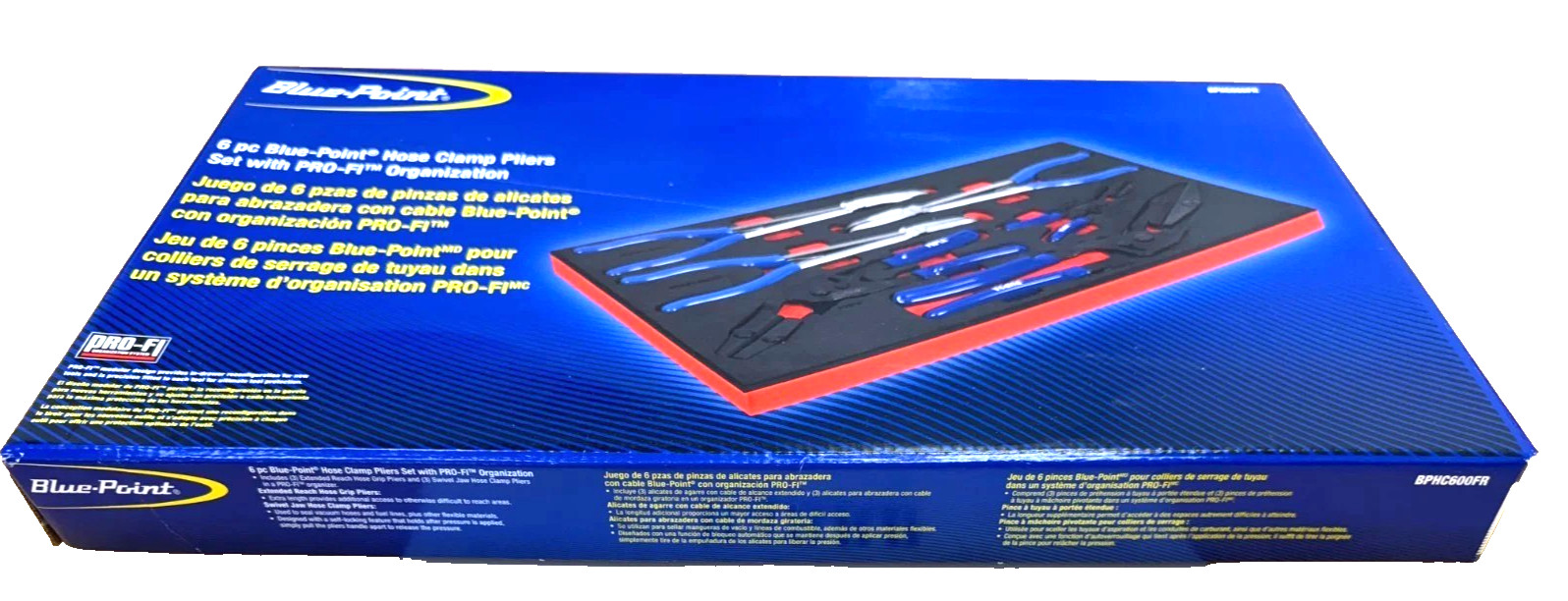 New Blue-Point by Snap-on™ 6-piece BLUE Hose Clamp Pliers Foam Set BPHC600F