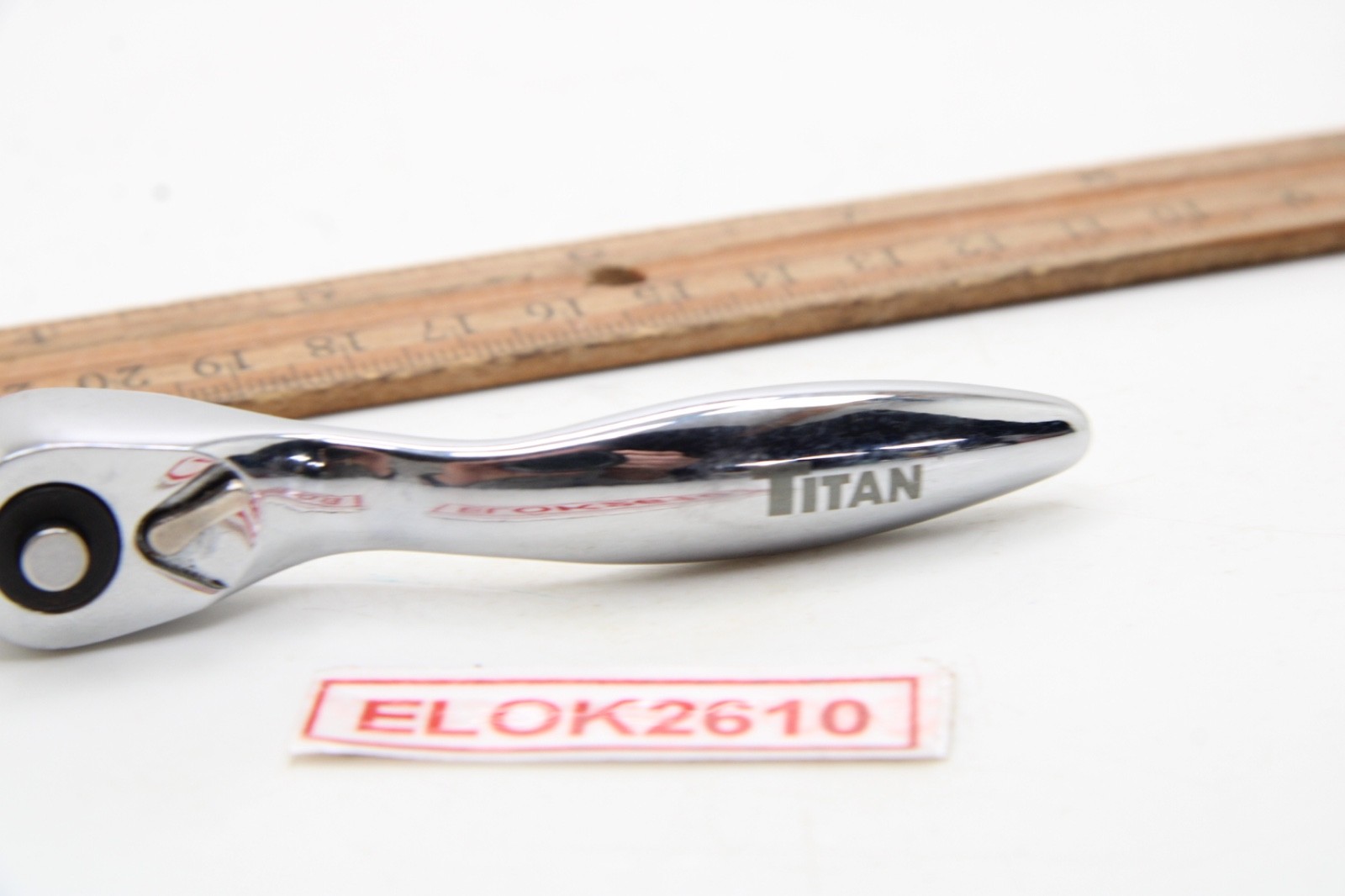 Titan Tools 1/4″ Drive Chrome Quick Release Offset Micro Ratchet