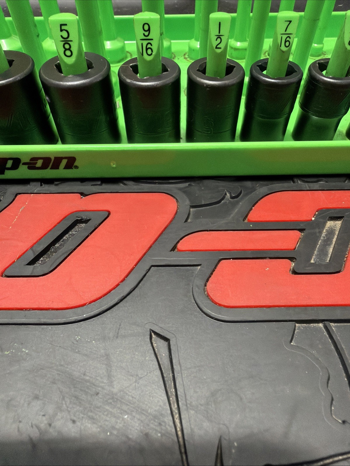 Snap On 3/8 Dr Shallow Impact Socket Set 13pc 1/4-1” 6pt Nice TRAY NOT INCLUDED!