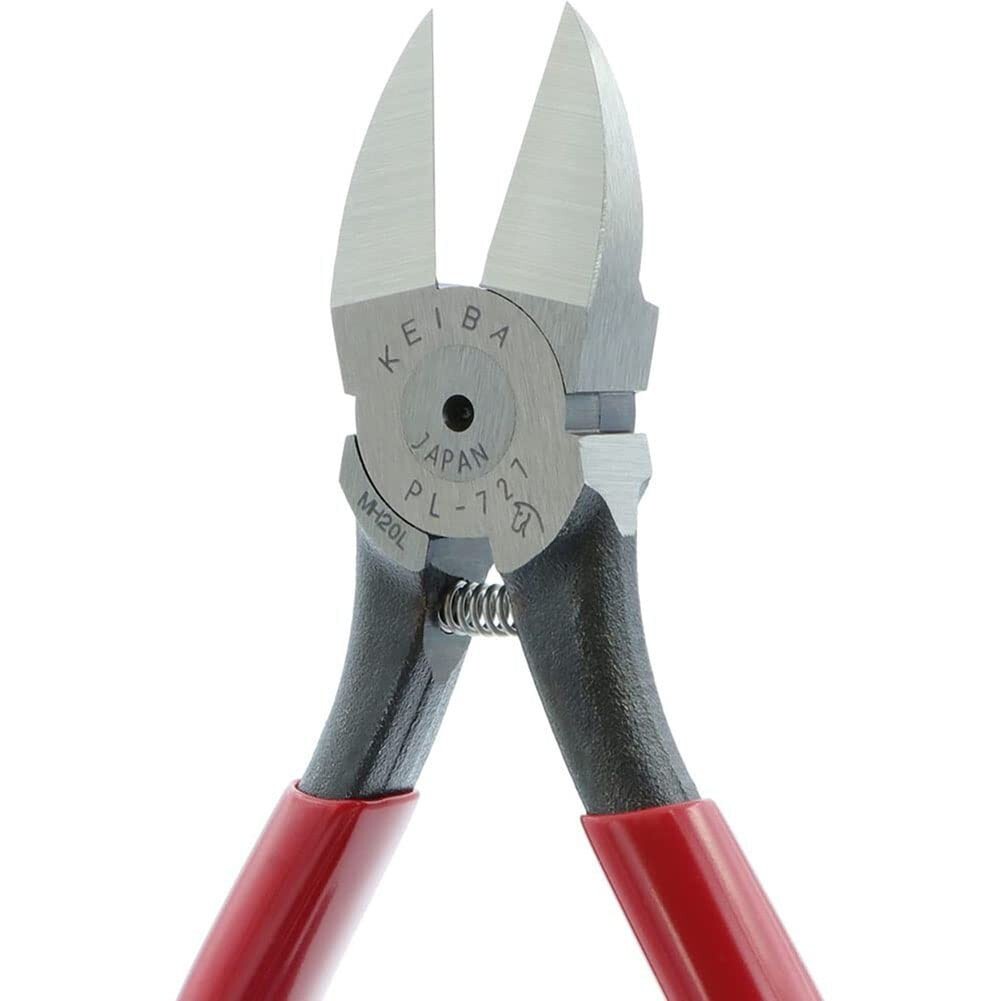 Keiba PL-727 Plastic Nippers 175mm Flat Blade Precision Cutting Tool Japan Made