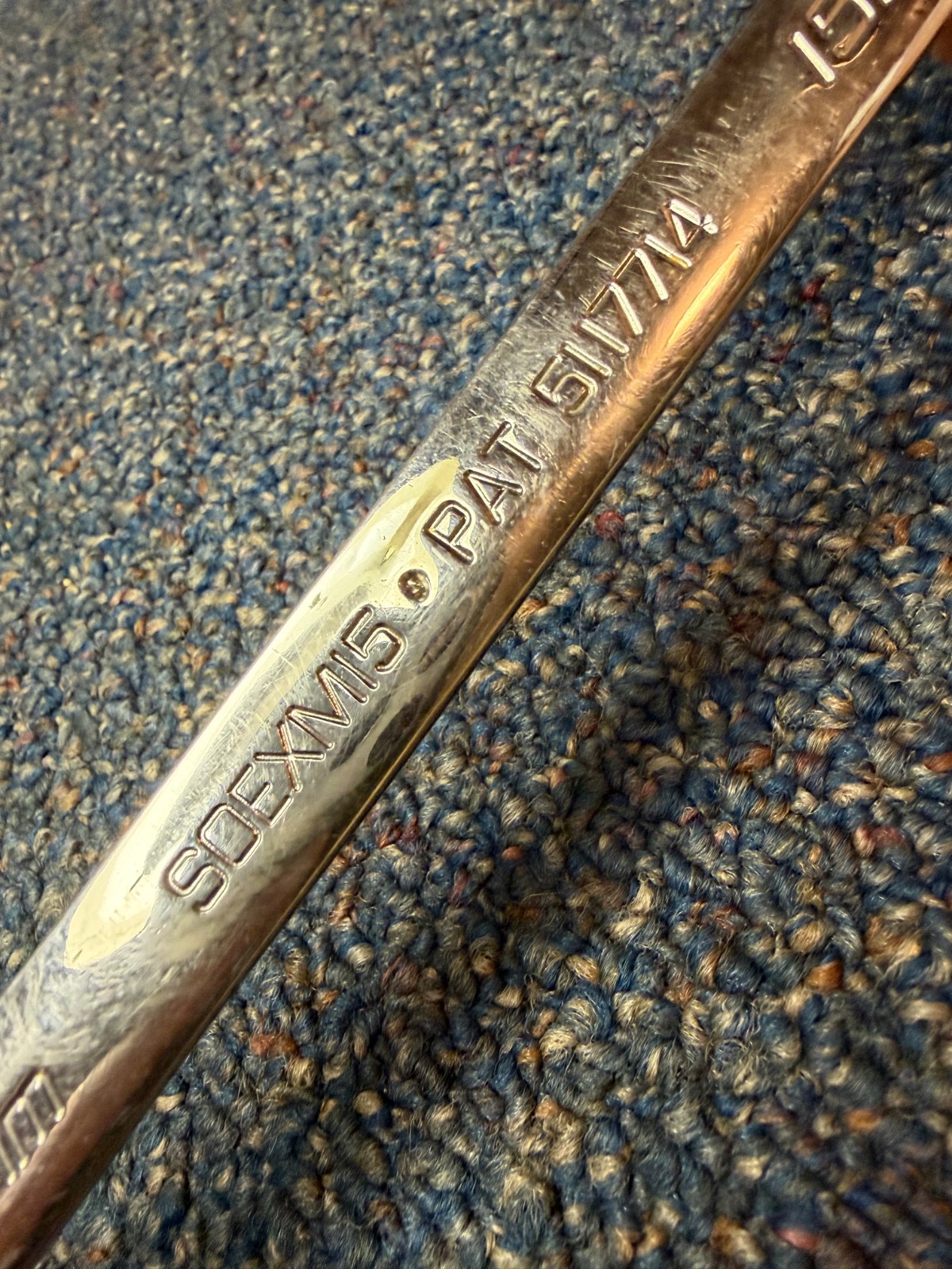 Vtg Snap-on SOEXM15 combination wrench, very nice