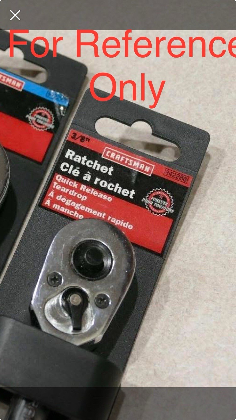 Rare Sears Craftsman Canada 3/8” Drive Quick Release Full Polish Ratchet 42286