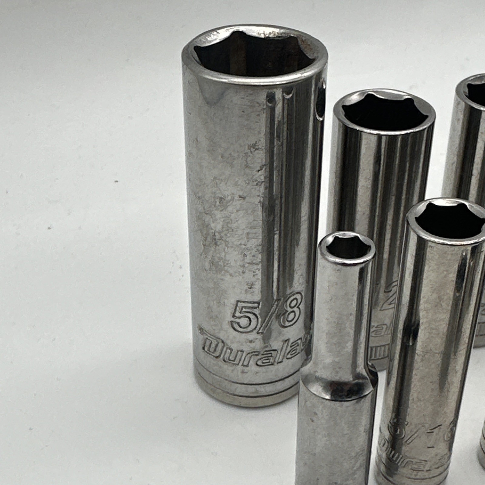 Duralast 29 Piece Socket And Extension Set Loose 3/8” 1/4” Drive