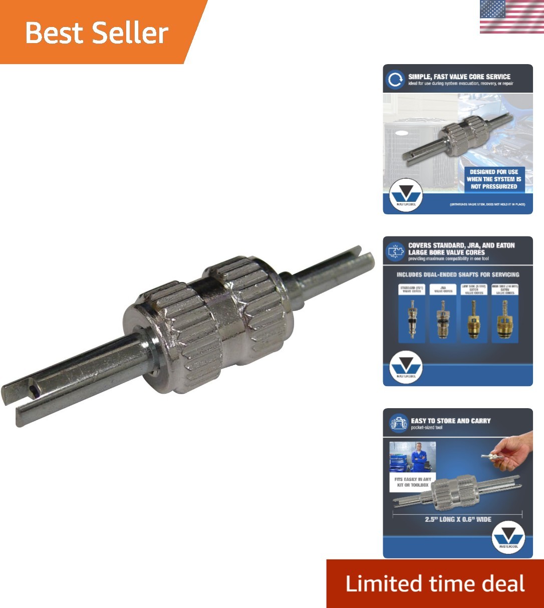 Versatile Valve Core Tool for R12/R134a Systems – Simple and Efficient