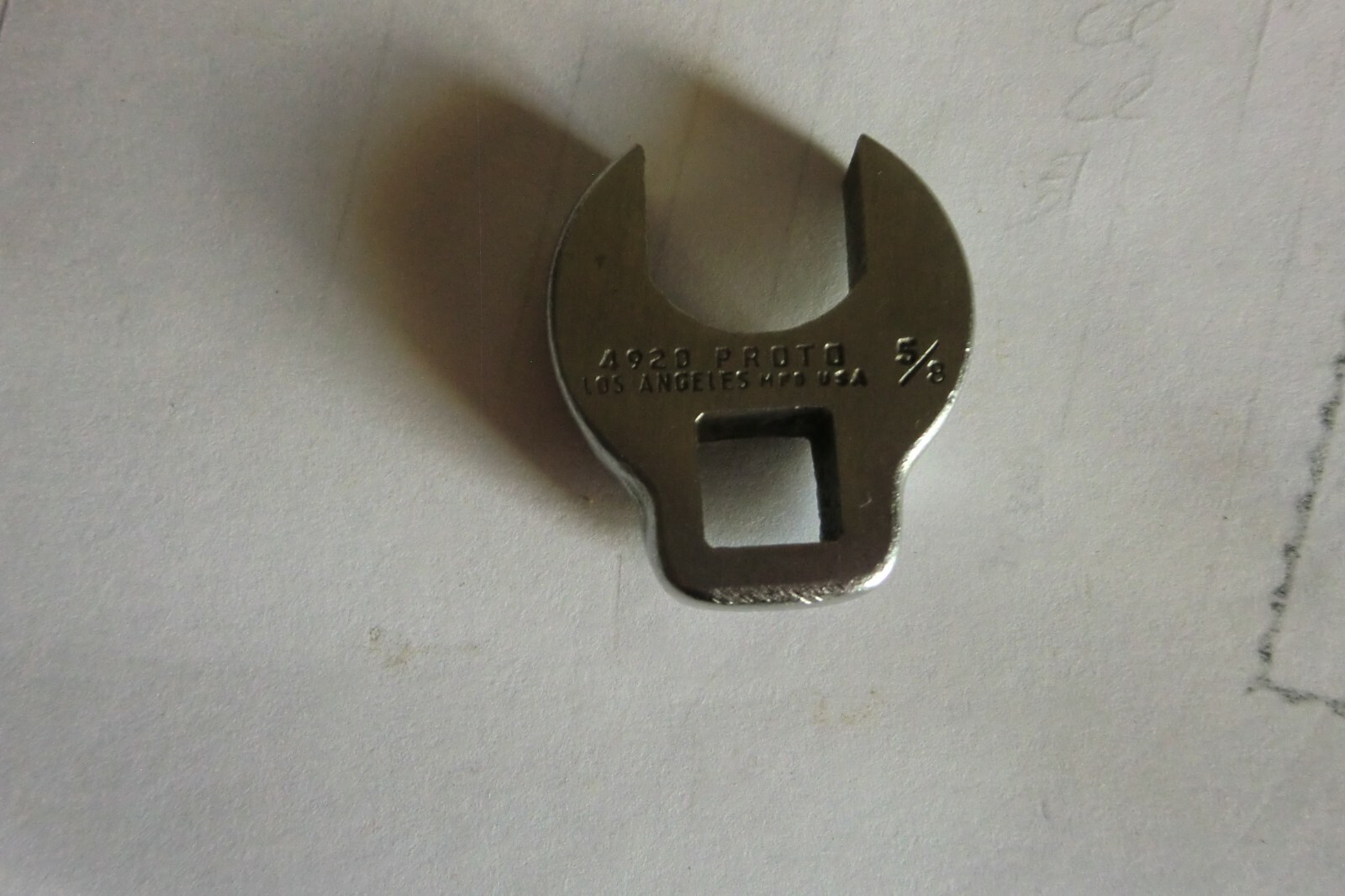 Proto Los Angeles Crowfoot Wrench 5/8″ Open End 3/8″ Drive – No. 4920