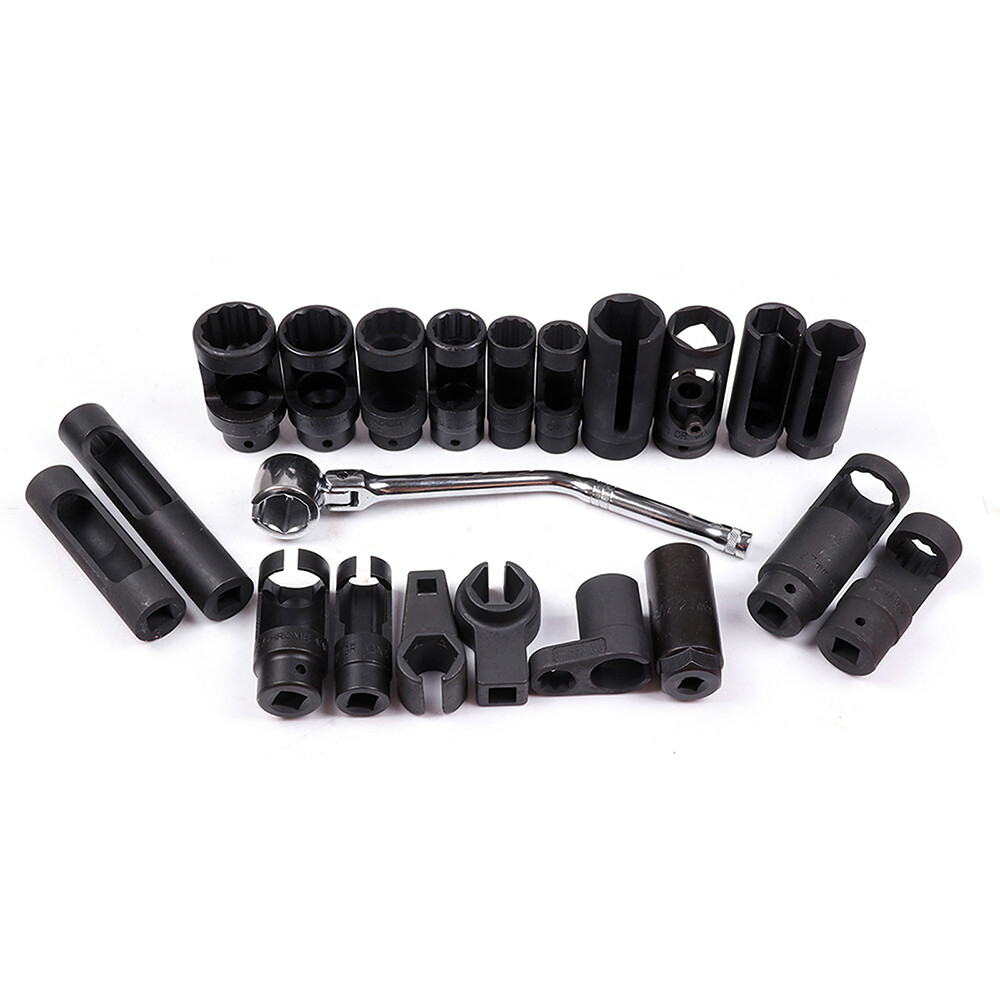 21 Pcs Oxygen Sensor Special Socket Set for Removing Oil Pressure, Vacum
