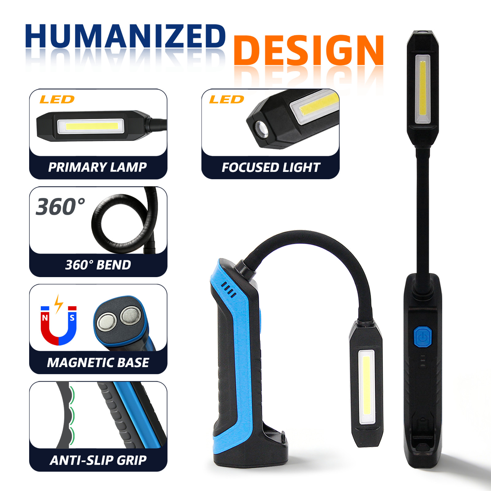 Charging Working Light Car Maintenance Outdoor Lighting Camping Magnetic