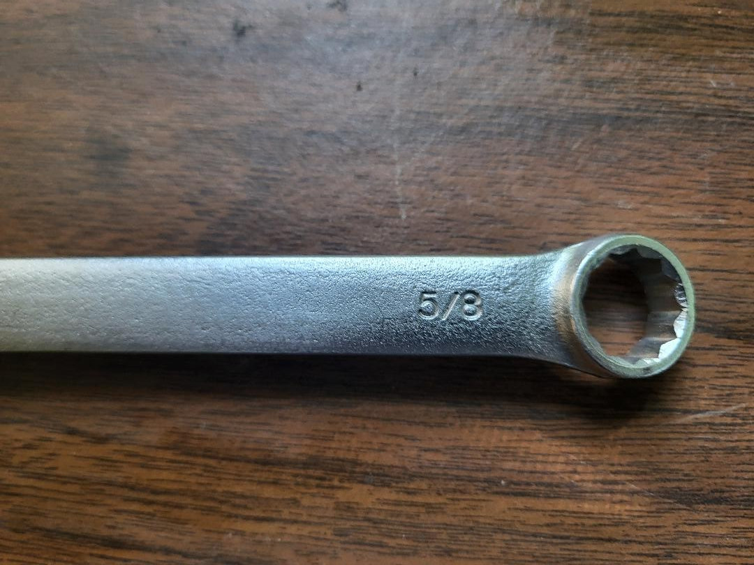 3/4″ x 5/8″ BOX END WRENCH, 12-pt., SATIN FINISH, EASCO # 62124