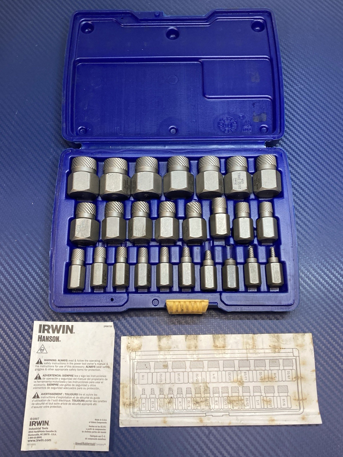 Hanson Irwin 53227 Multi-Spline Ext Set Size Range: 1/8″ – 7/8″ 25 piece set
