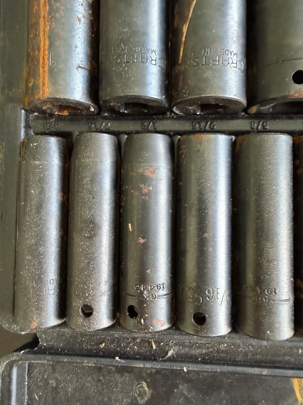 Craftsman 1/2″ Drive 6pt 12 Piece SAE Deep Impact Socket Set 919440 3/8 – 1 1/16