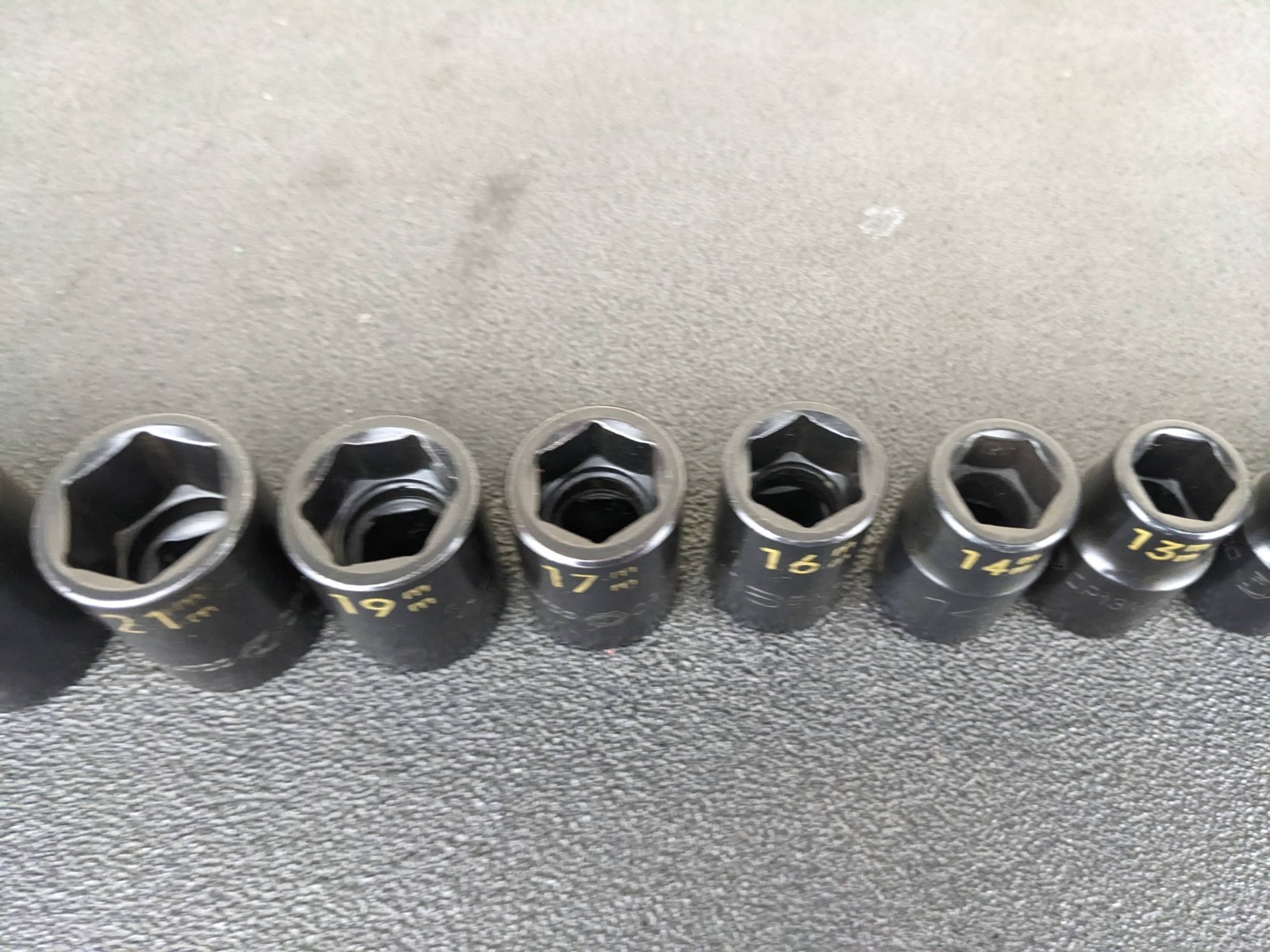 #aw458 MATCO Tools NEW 1/2″ Drive METRIC 6 POINT IMPACT SOCKET SET