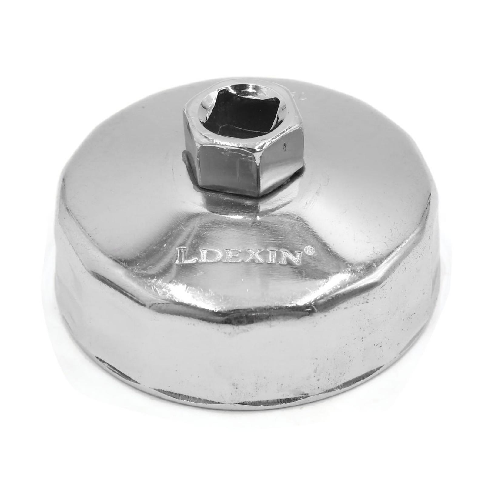15 Flutes 78-79mm Inner Dia Stainless Steel Oil Filter Wrench Car Housing Tool