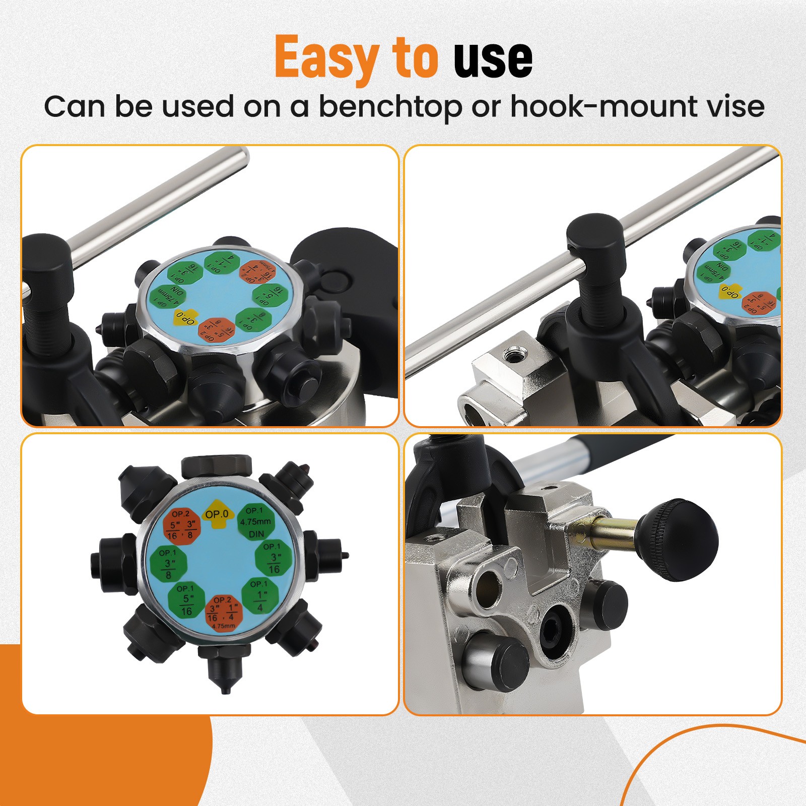 New Brake Pipe Flaring Tool Kit Tube Brake Line Flaring Tool Kit for Steel