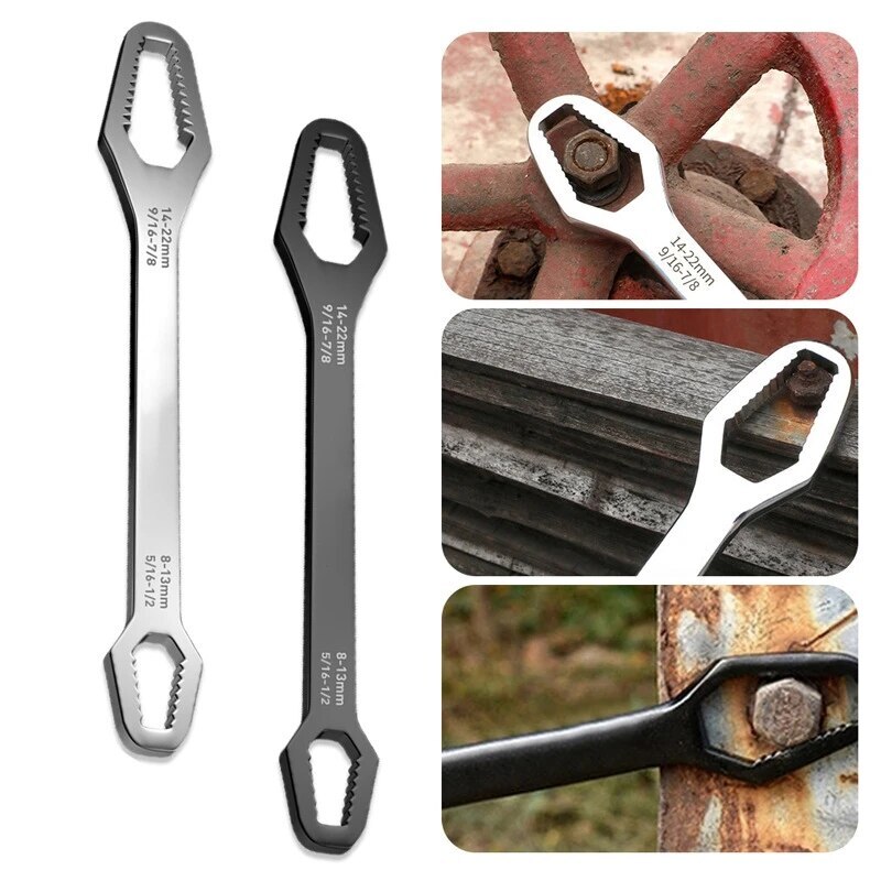 3-17mm/8-22mm Universal Multi-functional Adjustable Double End Box Wrench Wrench