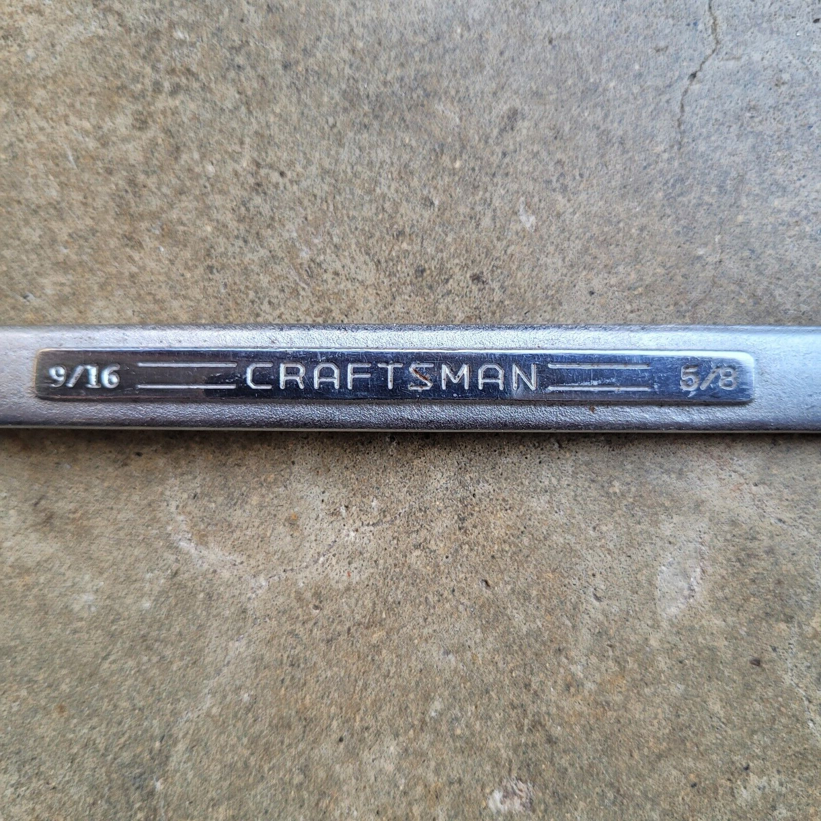 Vintage Craftsman Tools =V= Offset Double Box Wrench, 5/8″ X 9/16″, Made in USA