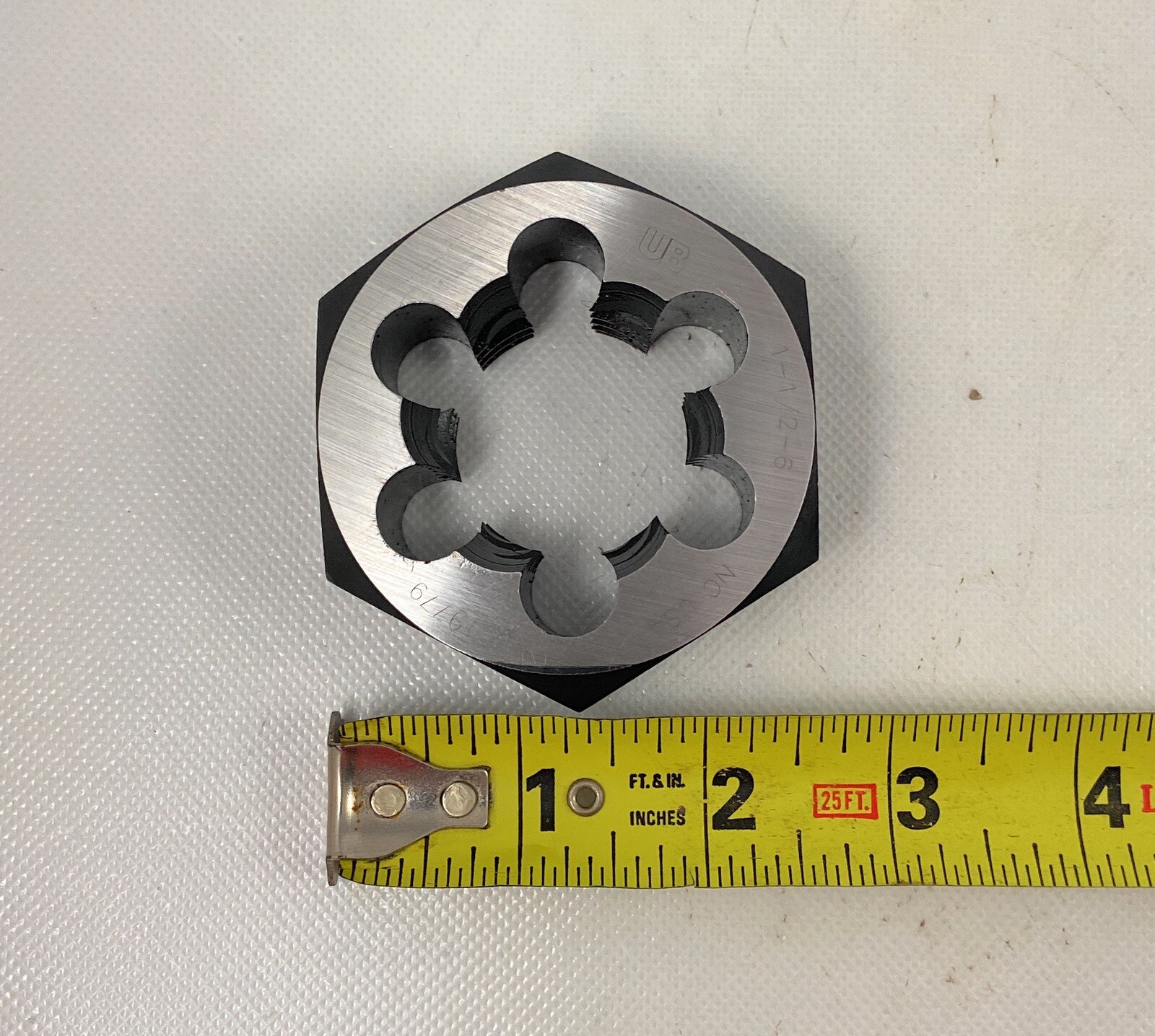☀️1-1/2-6 NC Hexagon Threading Die Hex Rethread, Union Butterfield, Made In USA