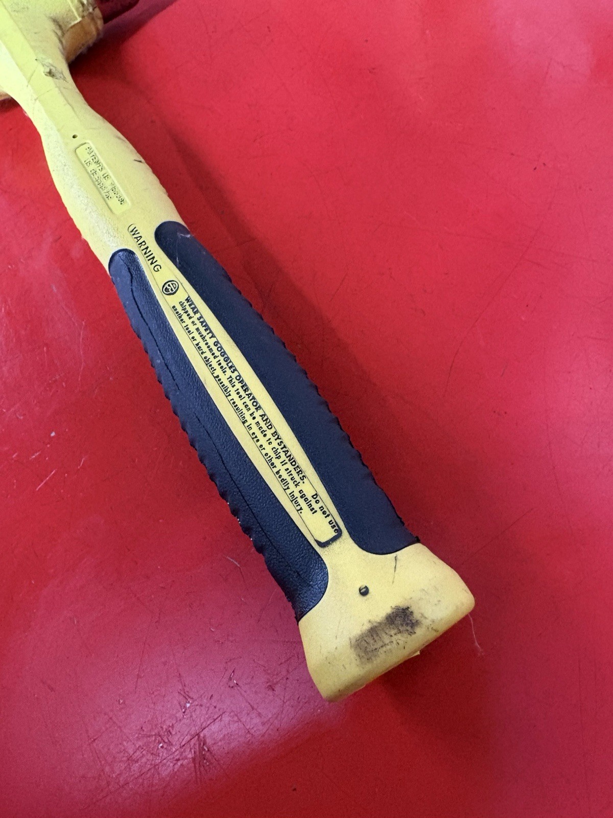 Snap-on Tools USA 24oz/650g HIVIZ YELLOW Soft Grip Dead Blow Hammer HBBD24HV