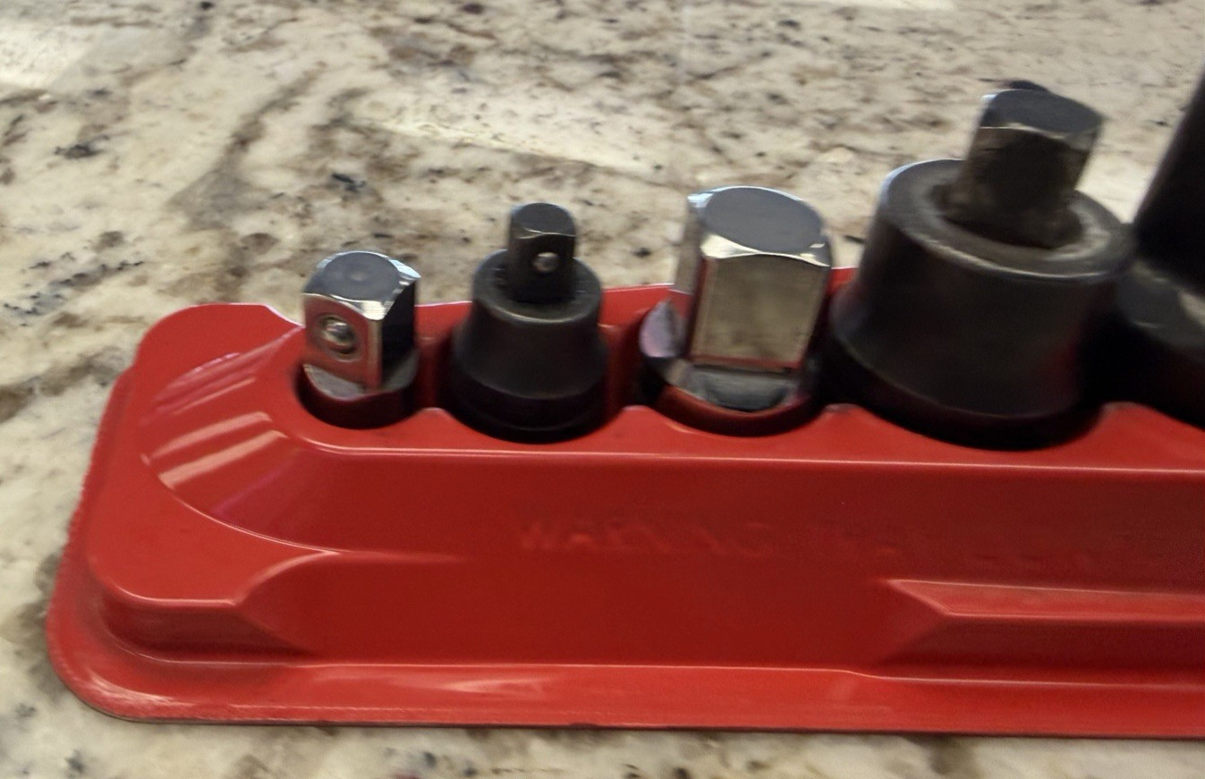 6 Pc Snap On Tools Adapters 1/4,3/8,1/2,3/4” Dr Set TA3,GFATIE, A2A,GLAFIF,GLA12