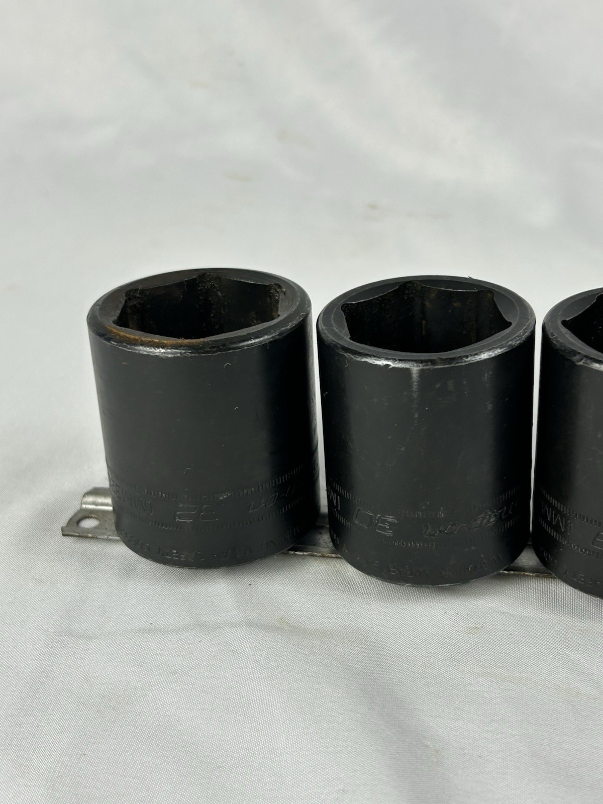 Snap-On 18mm-32mm 1/2″ Drive 6 Pt Metric Shallow Impact Socket-9pc IMM180-IMM320