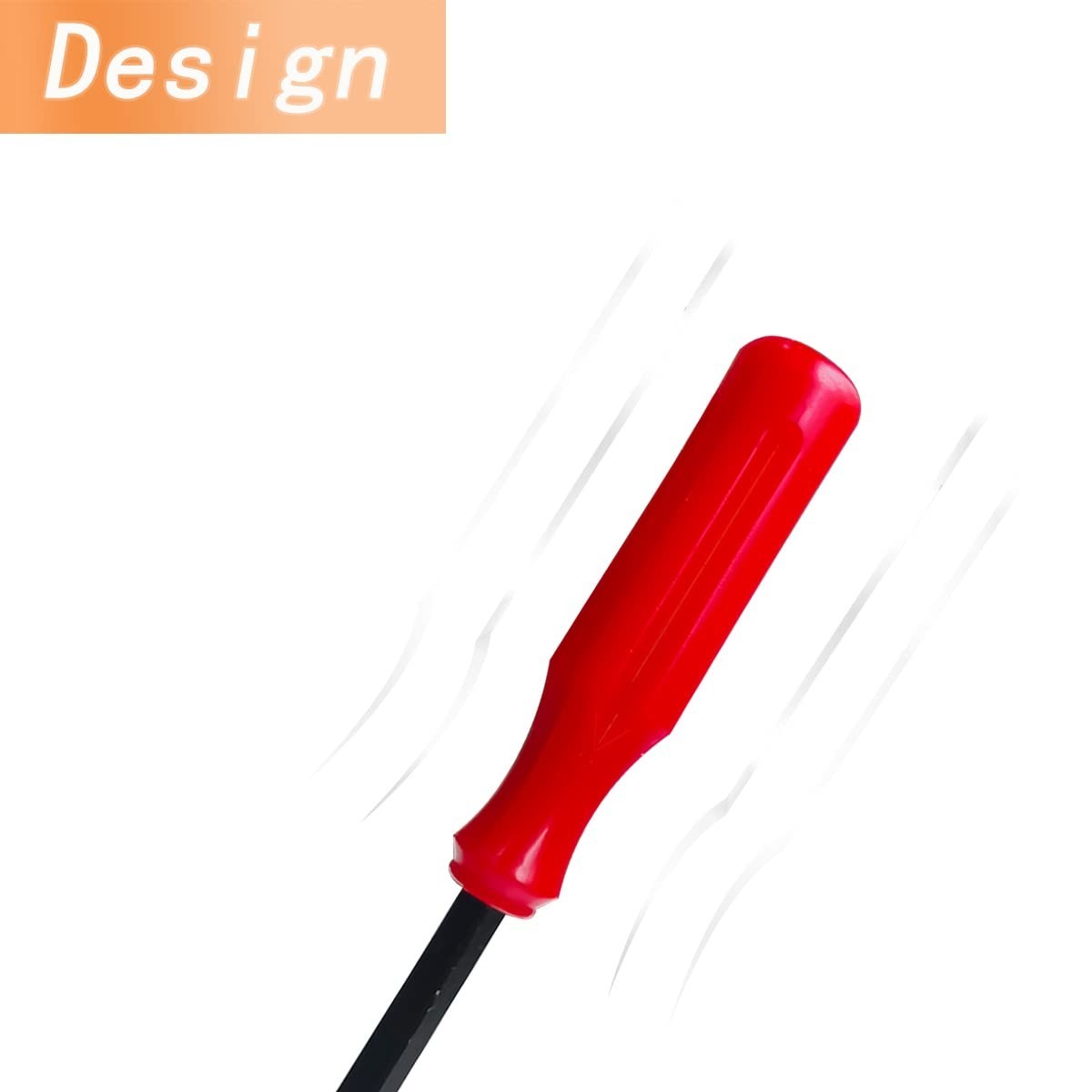 Ergonomic Car Panel Clip Puller – Durable Red Tool for Easy Fastener Removal