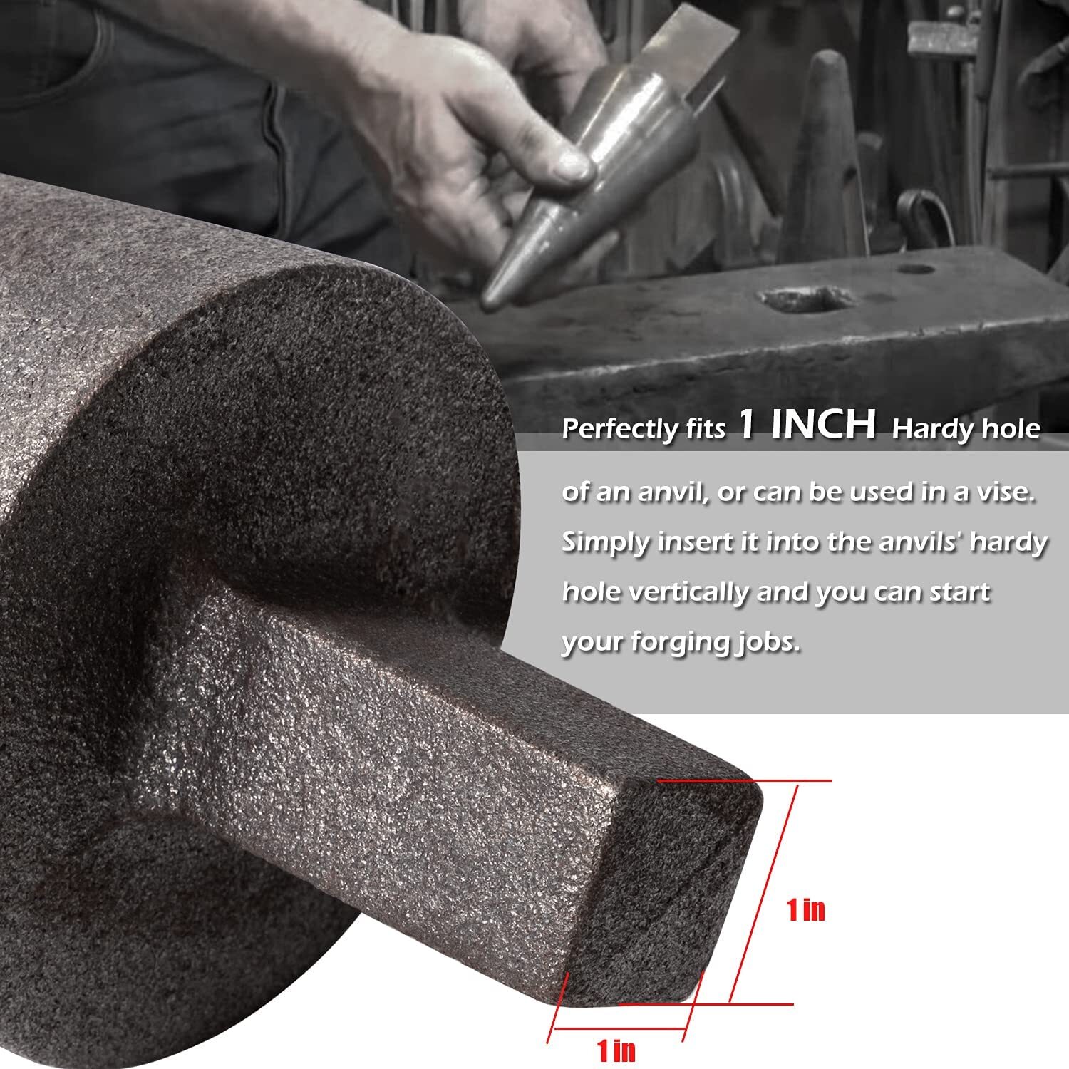 Blacksmith Anvil Mandrel Metal Forming Hardy Blacksmith Anvil Forge Vise Tool