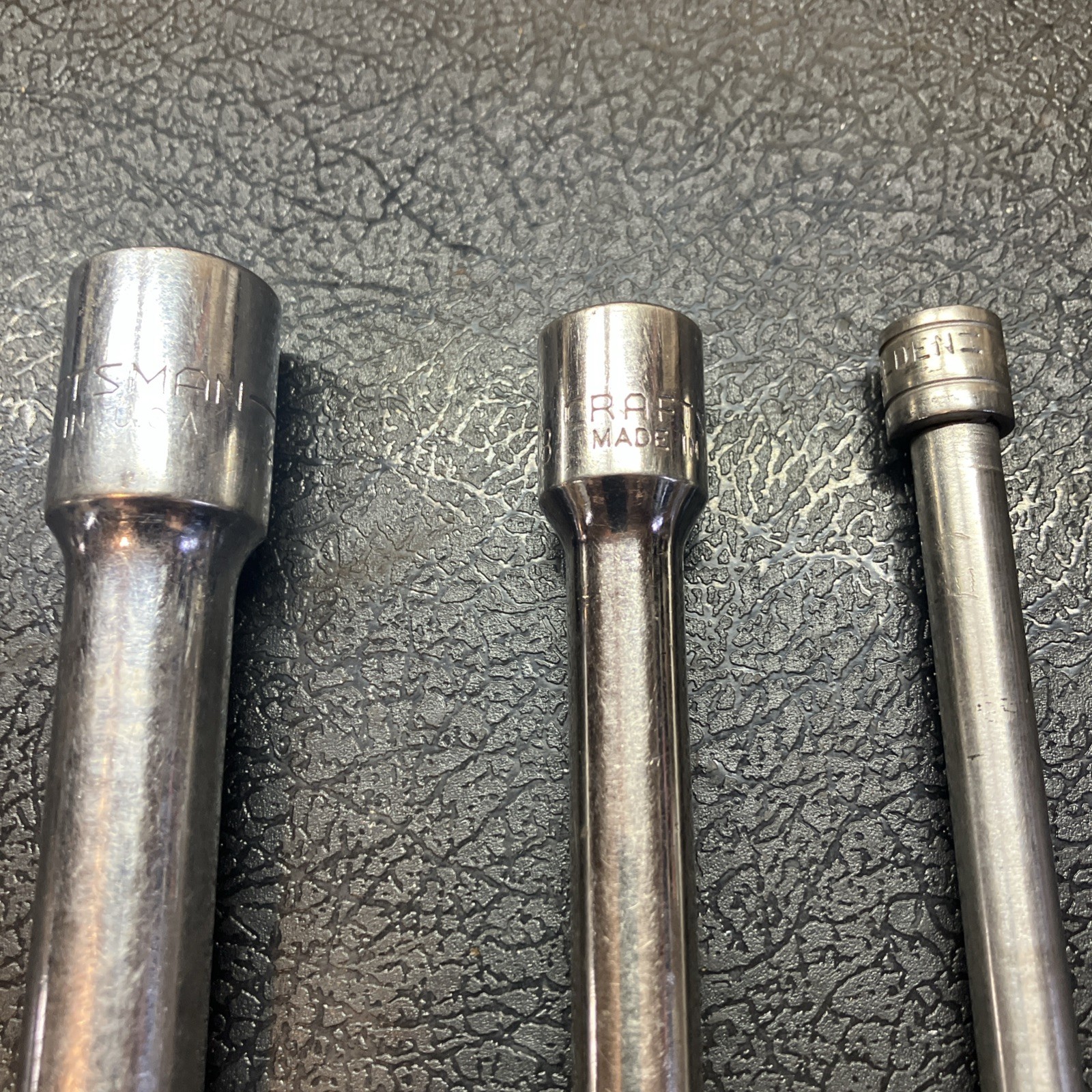 3- 6” Extensions 1/2”& 3/8” H Craftsman & 1/4”Walden Fair To Good Condition