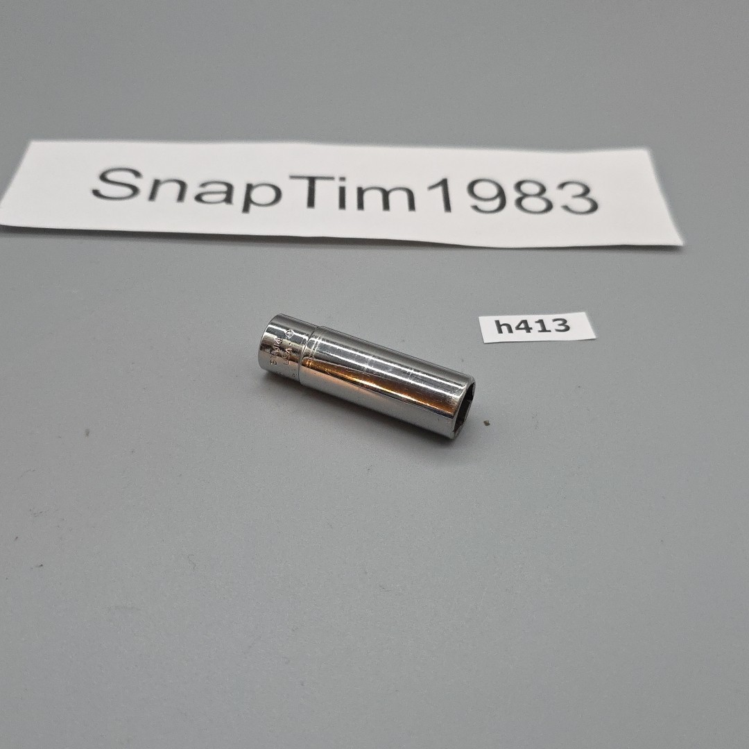 Snap-on Tools 7/16″ 1/4″ Drive 6 Point Deep Chrome Socket STM14 USA