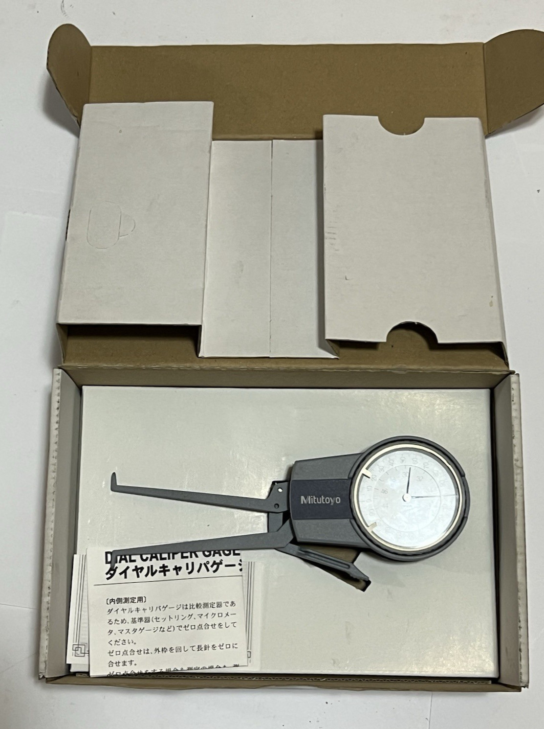 Mitutoyo 209-600 Metric Dial Caliper Gage Gauge 30mm – 50mm Range in Box .01mm