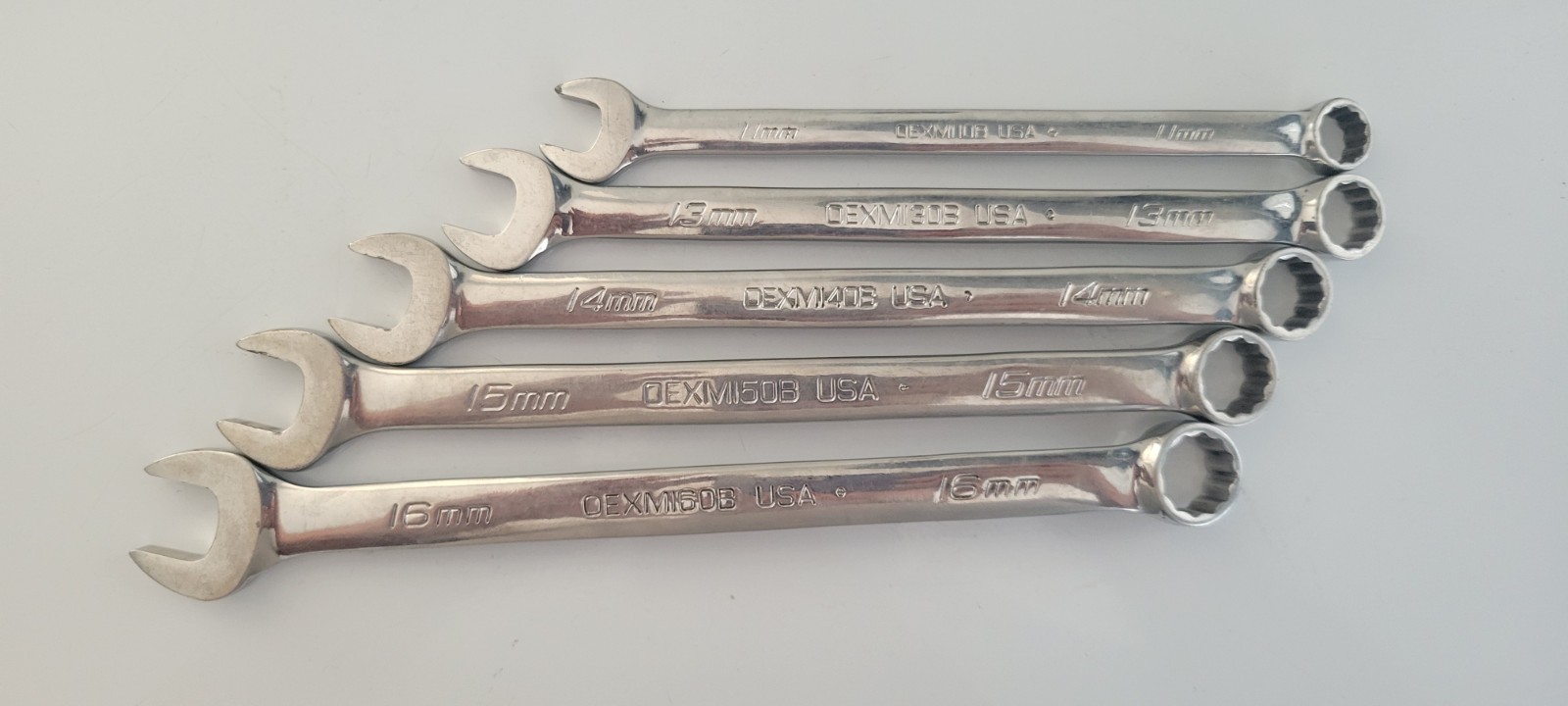 Set Of 5 Snap-On Tools OEXM160B 12pt. 11mm, 13mm-16mm Wrench
