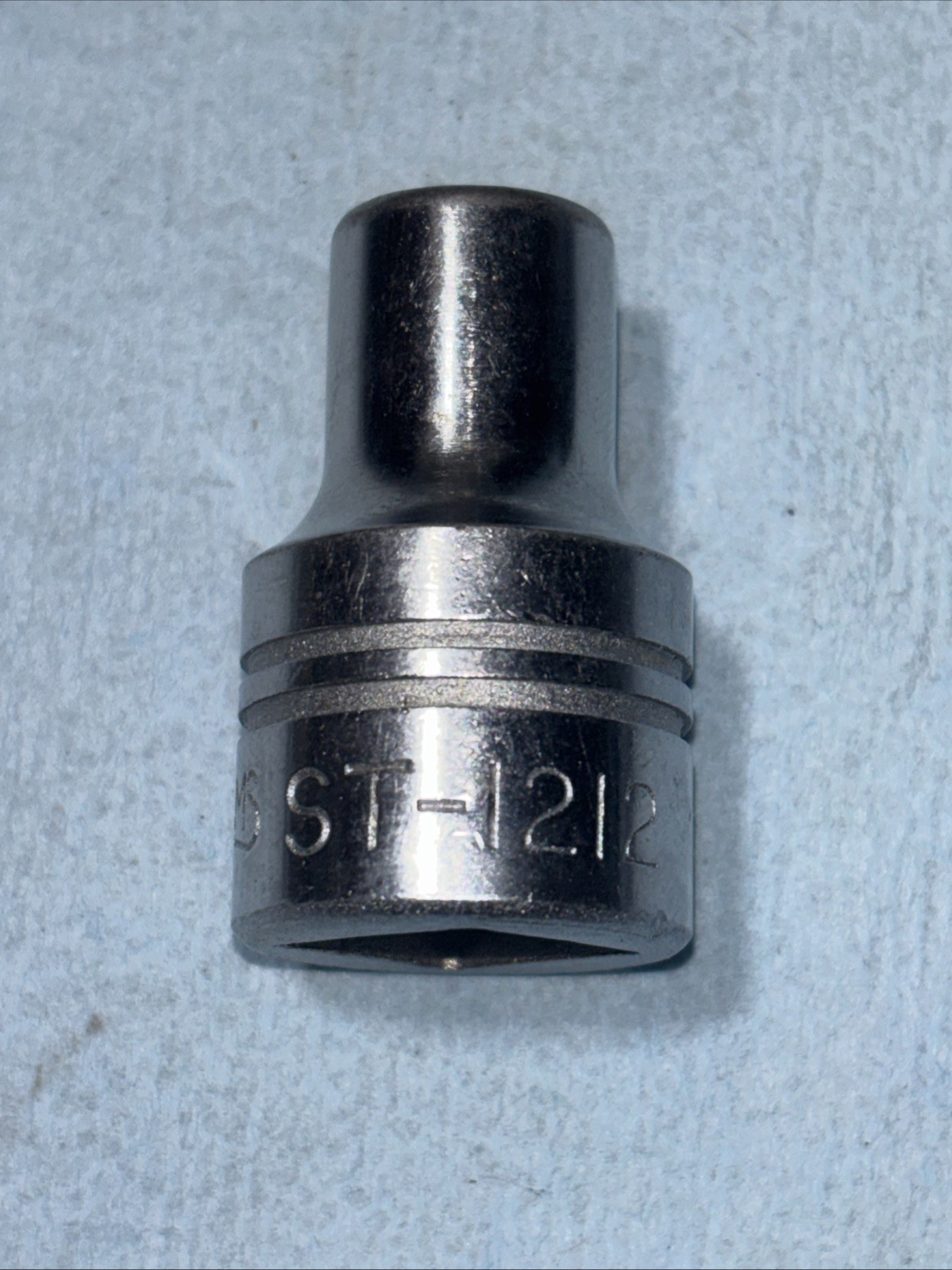 Vintage Williams 3/8″ 12 Point 1/2″ Drive Chrome Socket ST-1212 USA