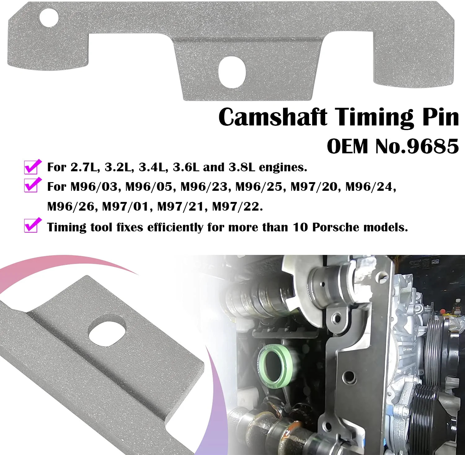 4170 Engine Timing Tool Camshaft Set for Porsche 911 996 997 2.7L 3.2L 3.6L 3.8L