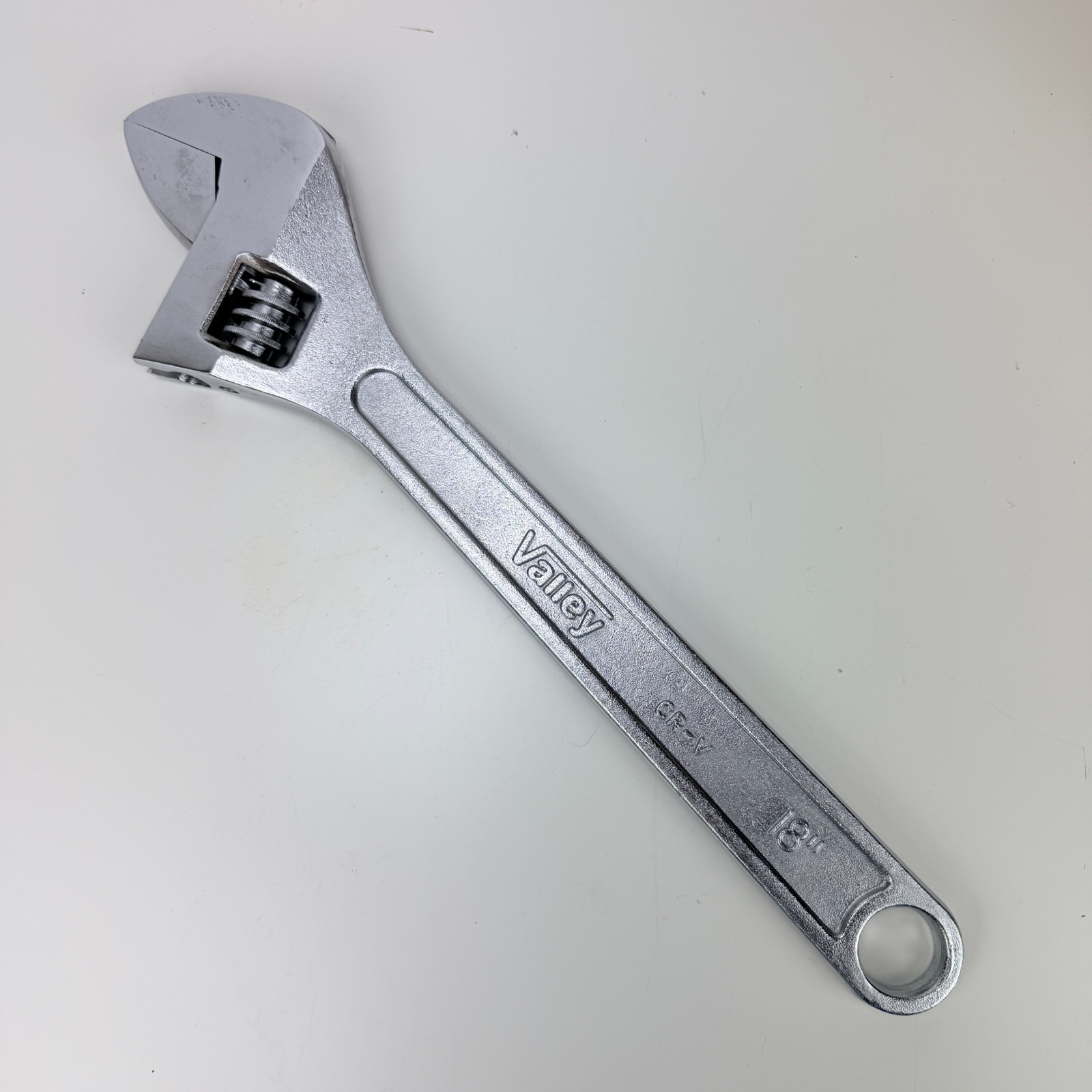 Valley 18 in Adjustable Wrench Large Crescent Style CR-V Drop Forged Heavy Duty