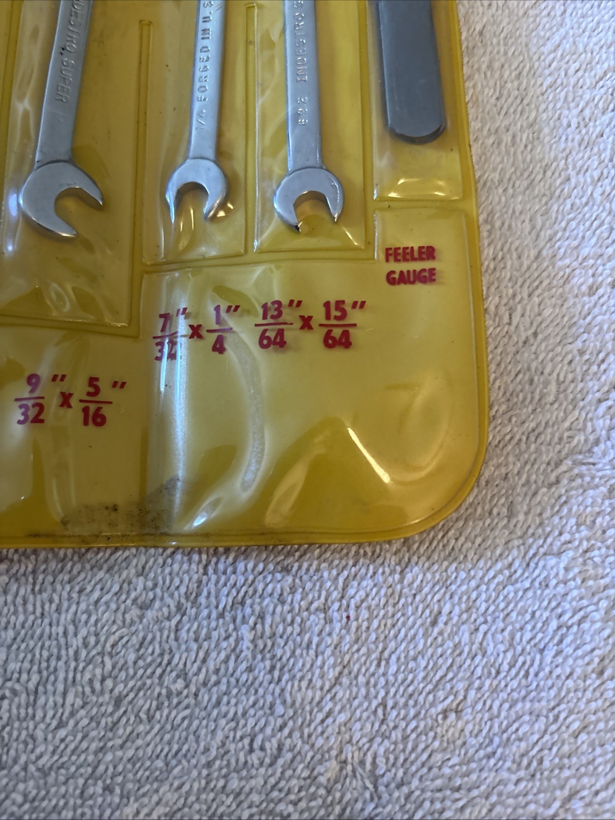 Vintage Indestro SAE Ignition and Hobbyist Wrench Set Eight Piece # 889PK