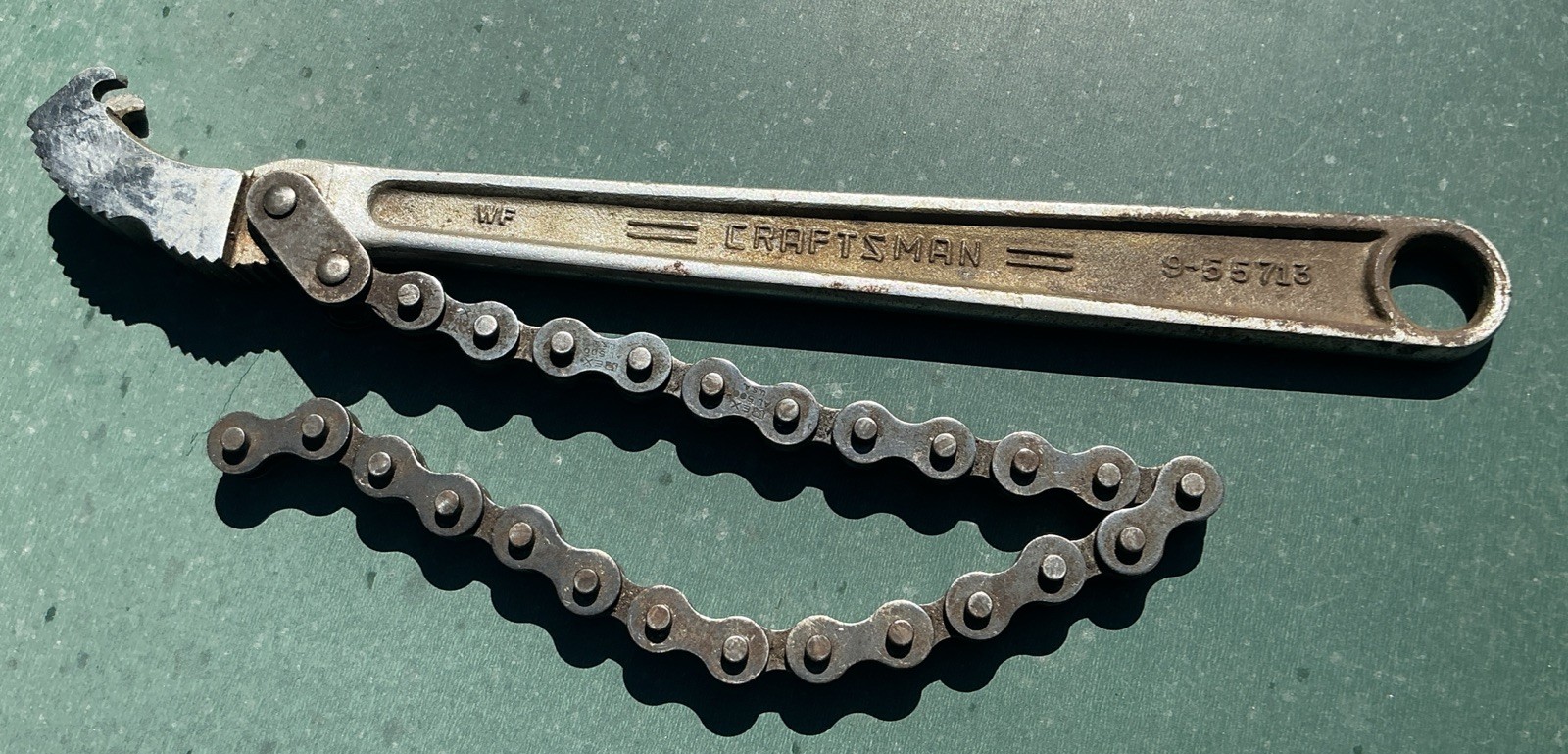 🇺🇸 Craftsman USA 12″ Chain Strap Adjustable Wrench 9-55713 Cycle