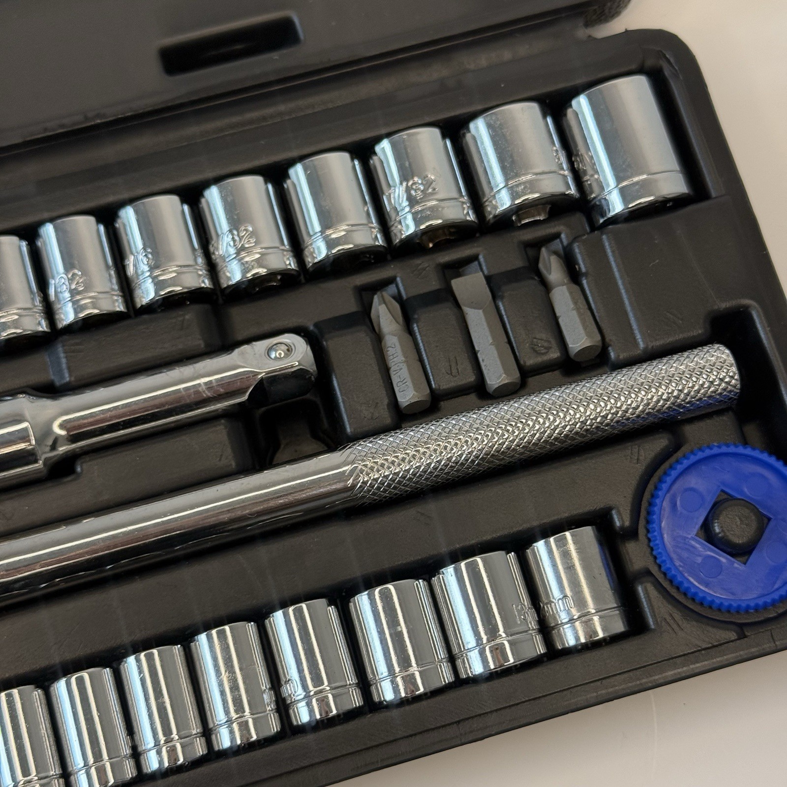 39Pc Socket & Ratchet Tool Set SAE Metric w/ Storage Case