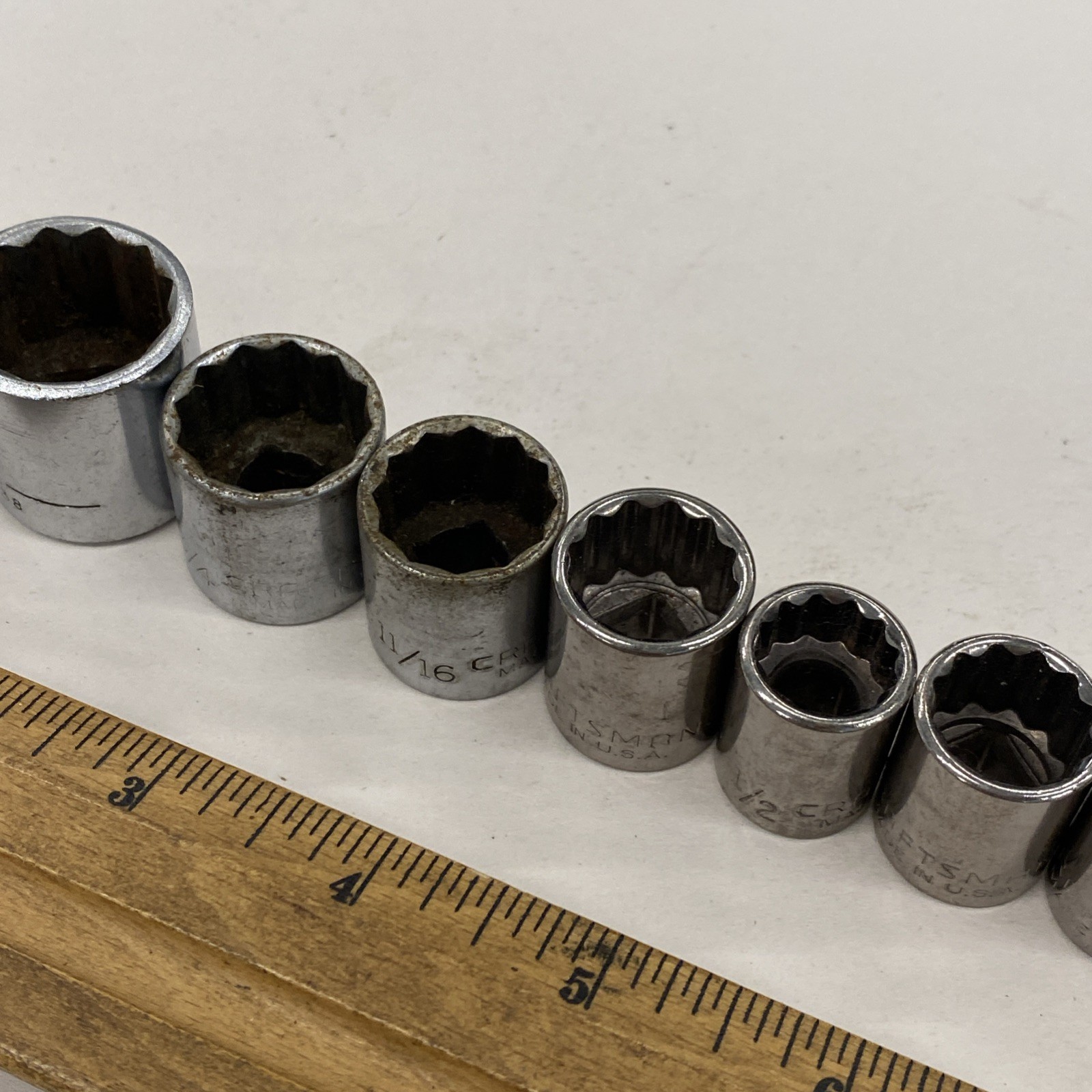 Craftsman USA 3/8 dr. 10 pc. 12 pt socket set Mixed Series 5/16 – 7/8 inch M0866