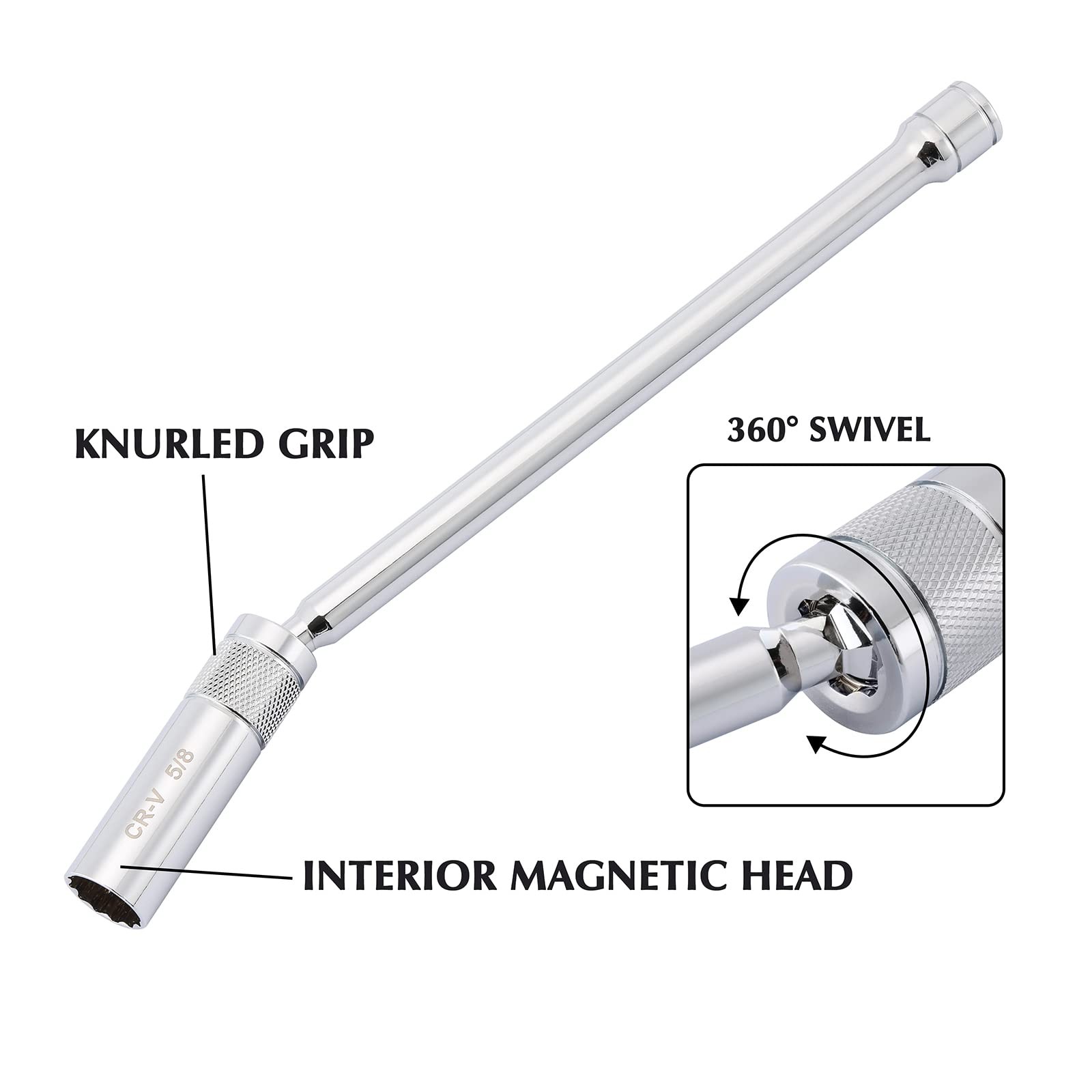 EMENTOL 6PCS 3/8″ Drive Magnetic (9/16-inch, 5/8-inch, 13/16-inch, 14mm)