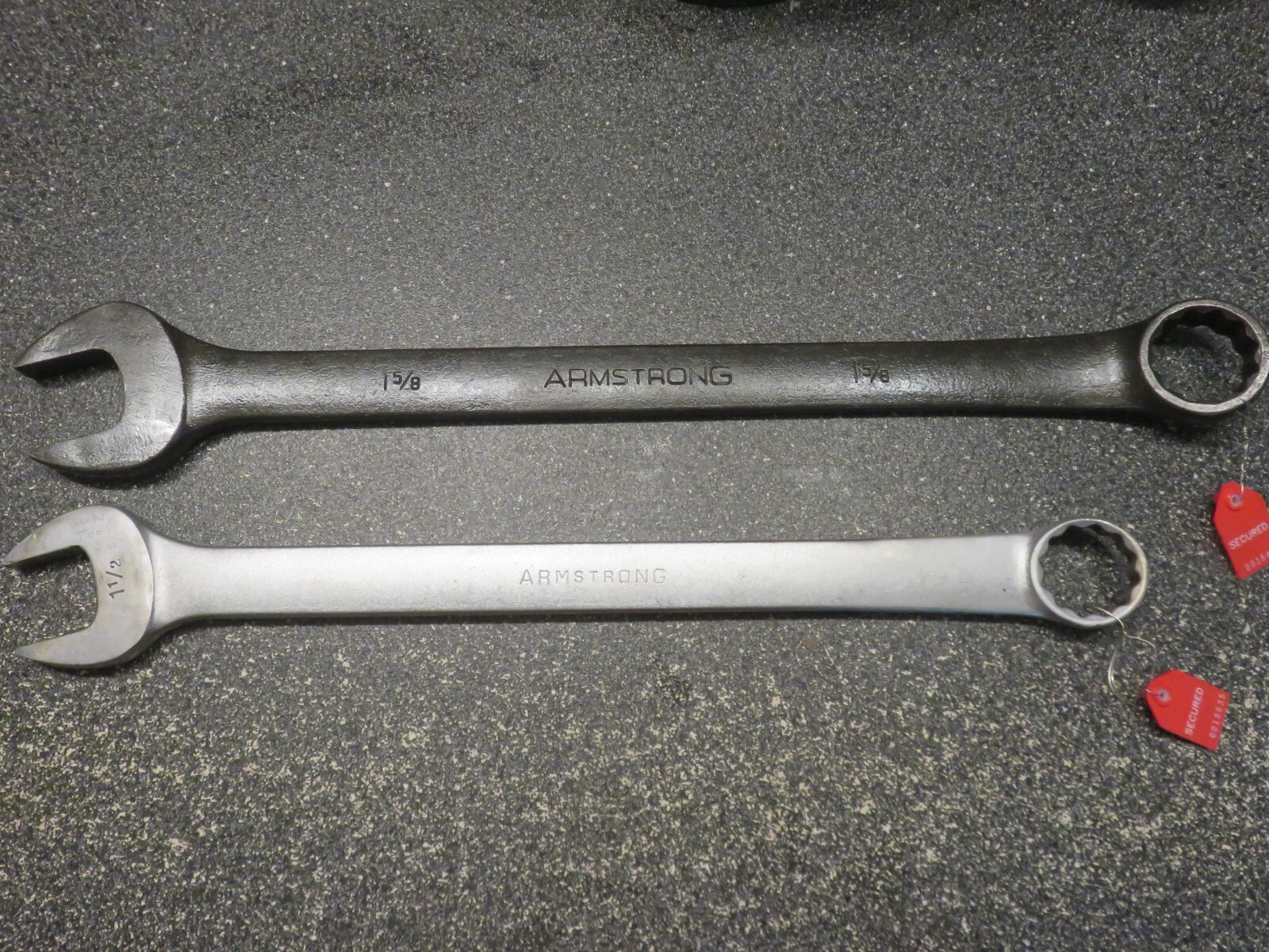 1-5/8» & 1-1/2″ Armstong 12 Point Combination Wrench 30-252 & 25-248 U.S.A.