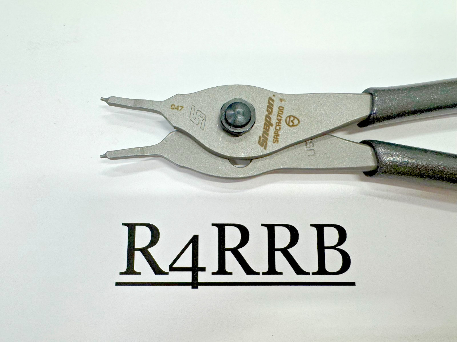 Snap-on Tools NEW DARK TITANIUM .047 Straight Tip Snap Ring Pliers SRPCR4700DT