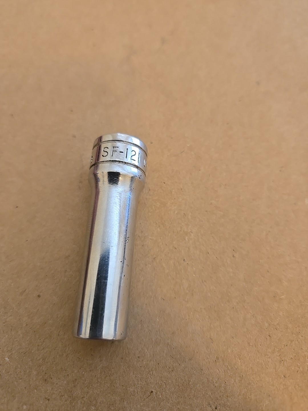 Snap On 3/8″ Drive 3/8″ 12PT SAE Deep Chrome Socket SF-121