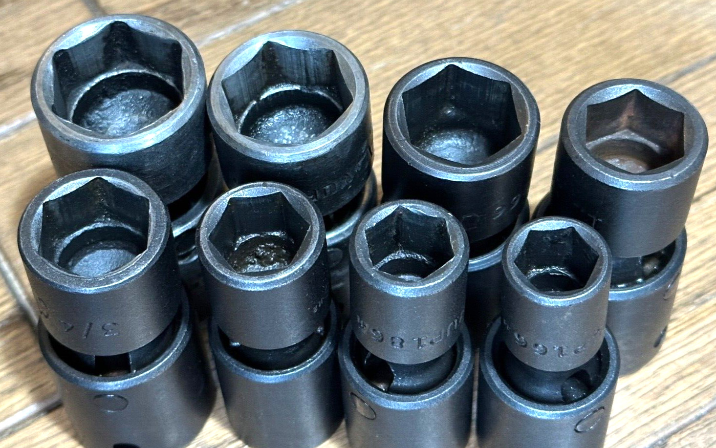 🇺🇸 MAC Tools SAE 1/2″ DR Impact Swivel Universal Socket Set Lot 6-PT Wobble