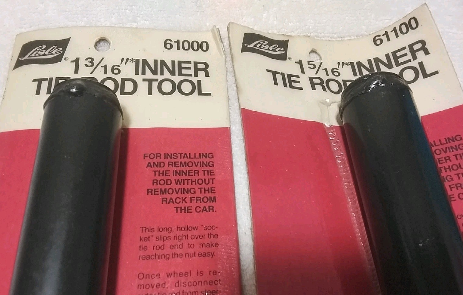 2pc LISLE 61000×61100 1/2″ DRIVE 1-3/16″×1-5/16″-15″ LONG INNER