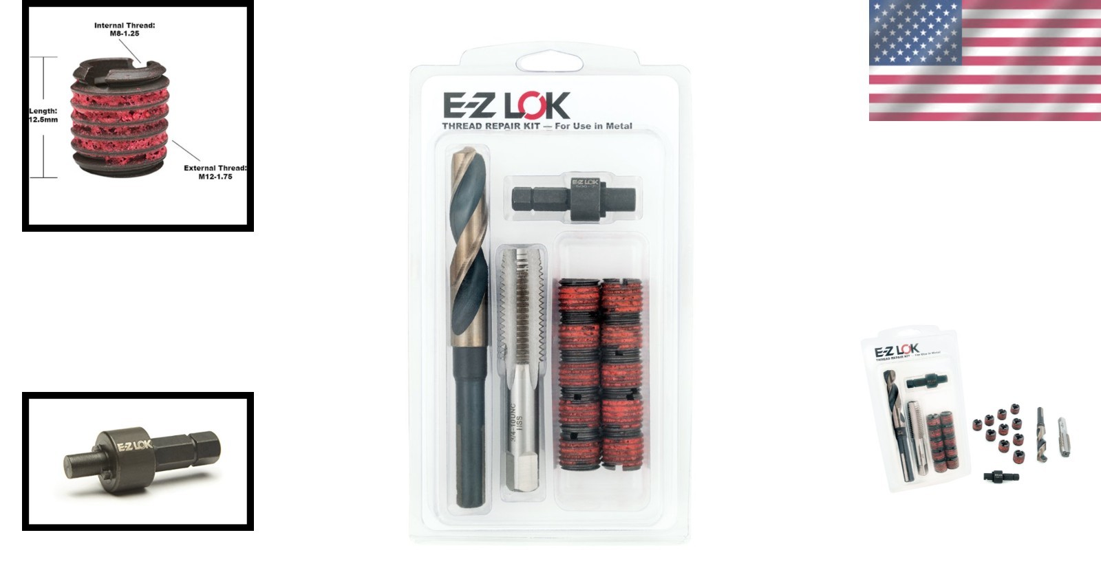 Easy Installation: Carbon Steel Threaded Inserts M8