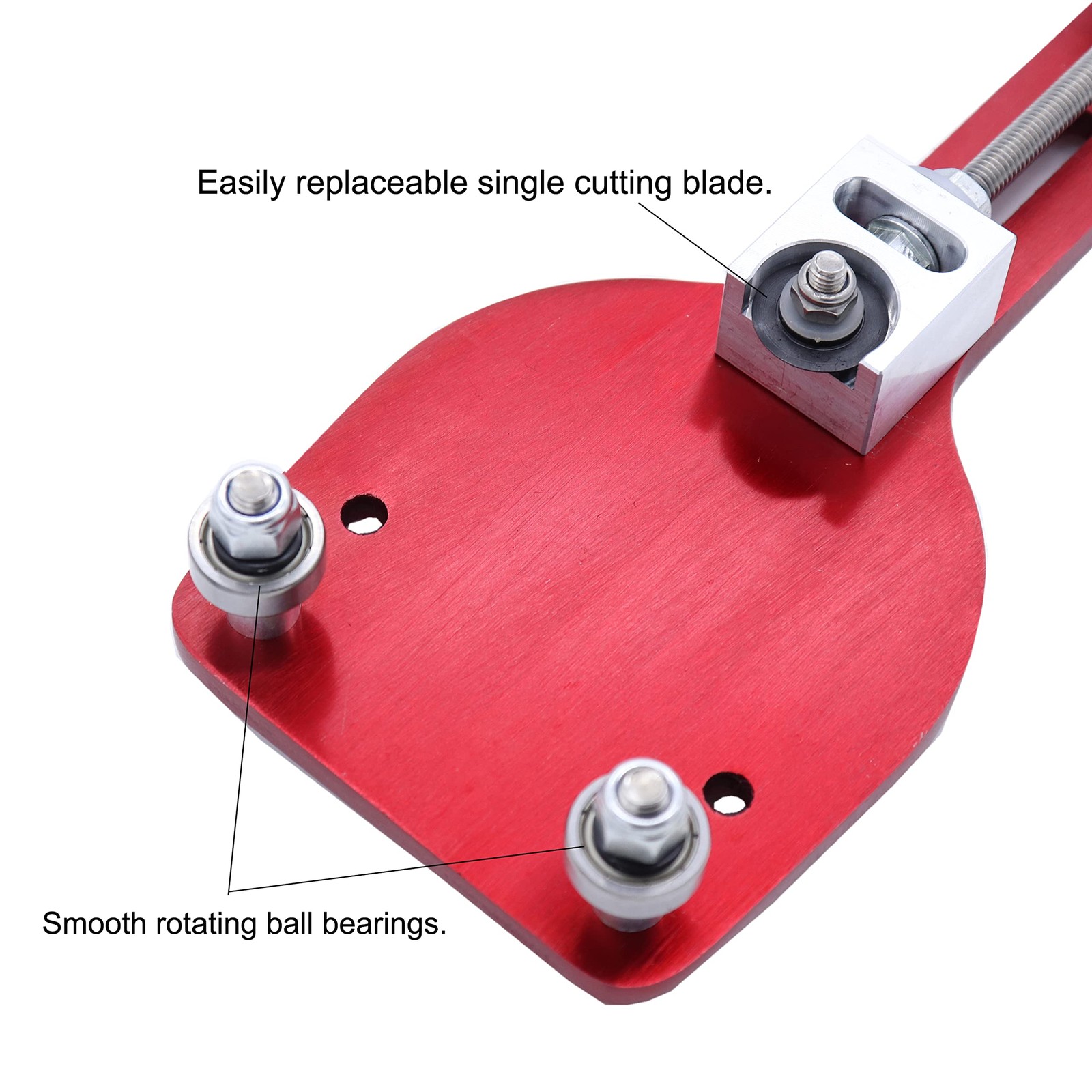 MOCW 77750 Oil Filter Cutter Billet Aluminum Universal Red