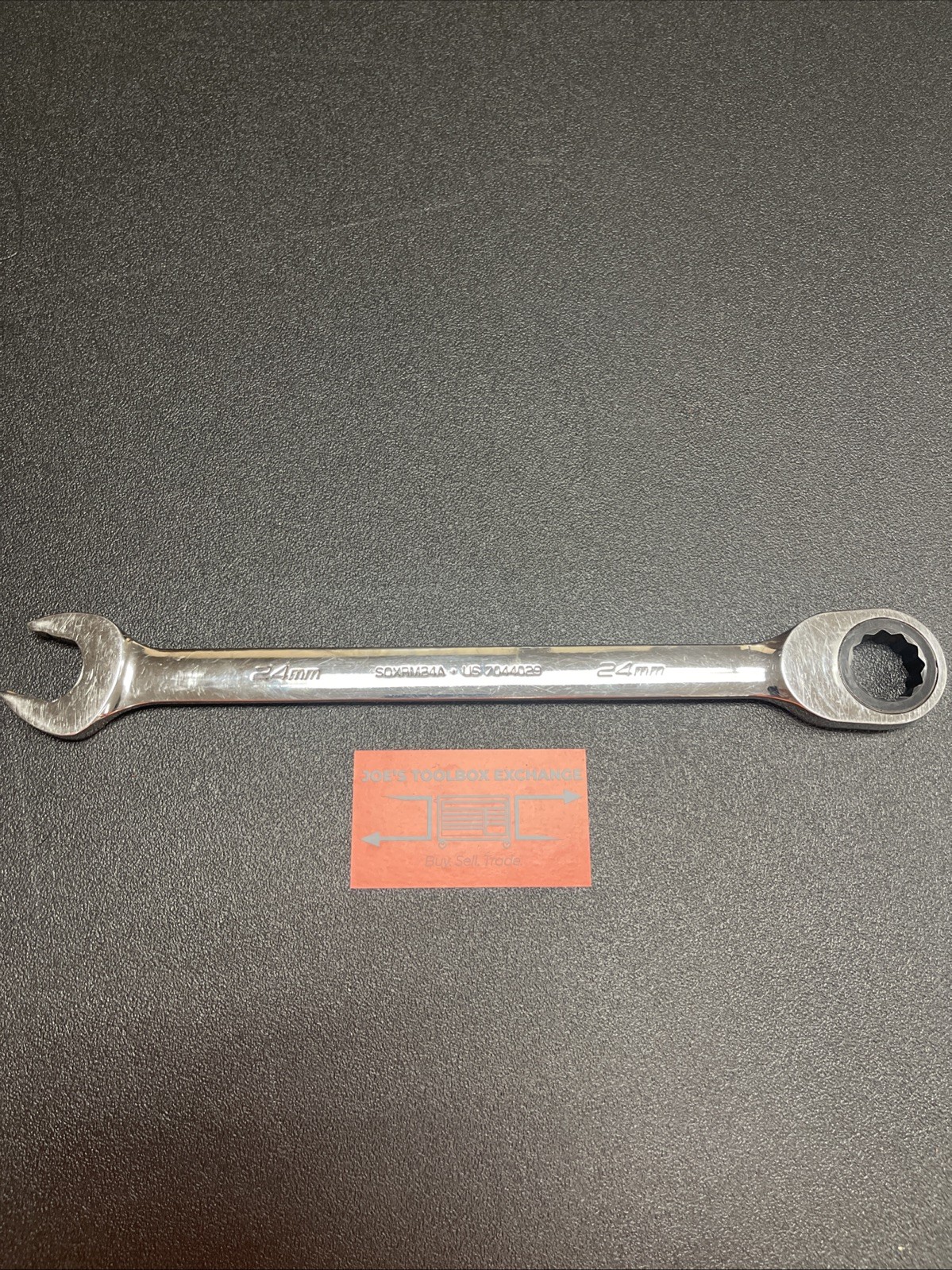 Snap-on Tools 24mm Metric 0° Non-Reversing Ratcheting Combo Wrench SOXRM24A